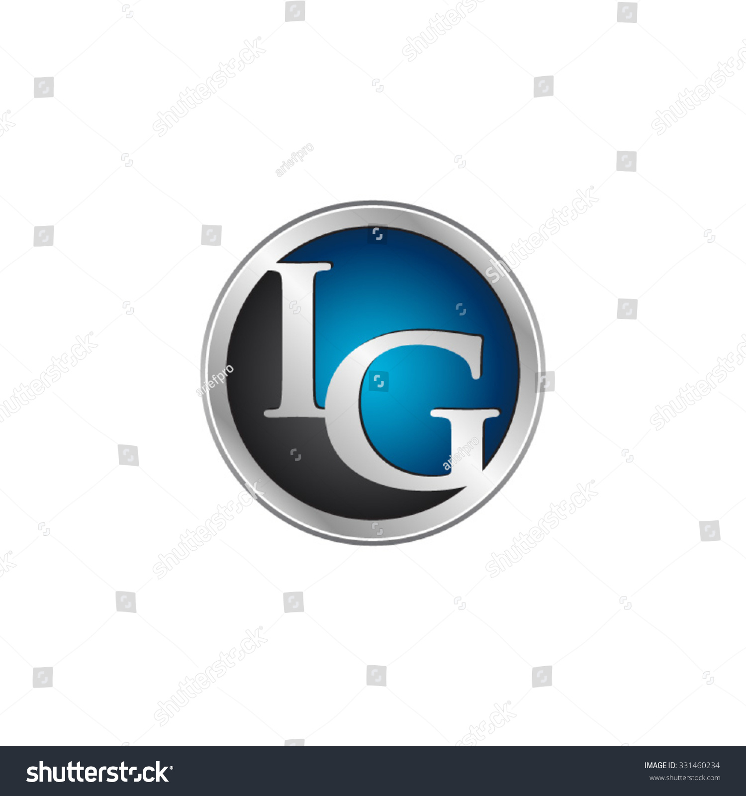 IG initial circle logo blue - Royalty Free Stock Vector 331460234 ...