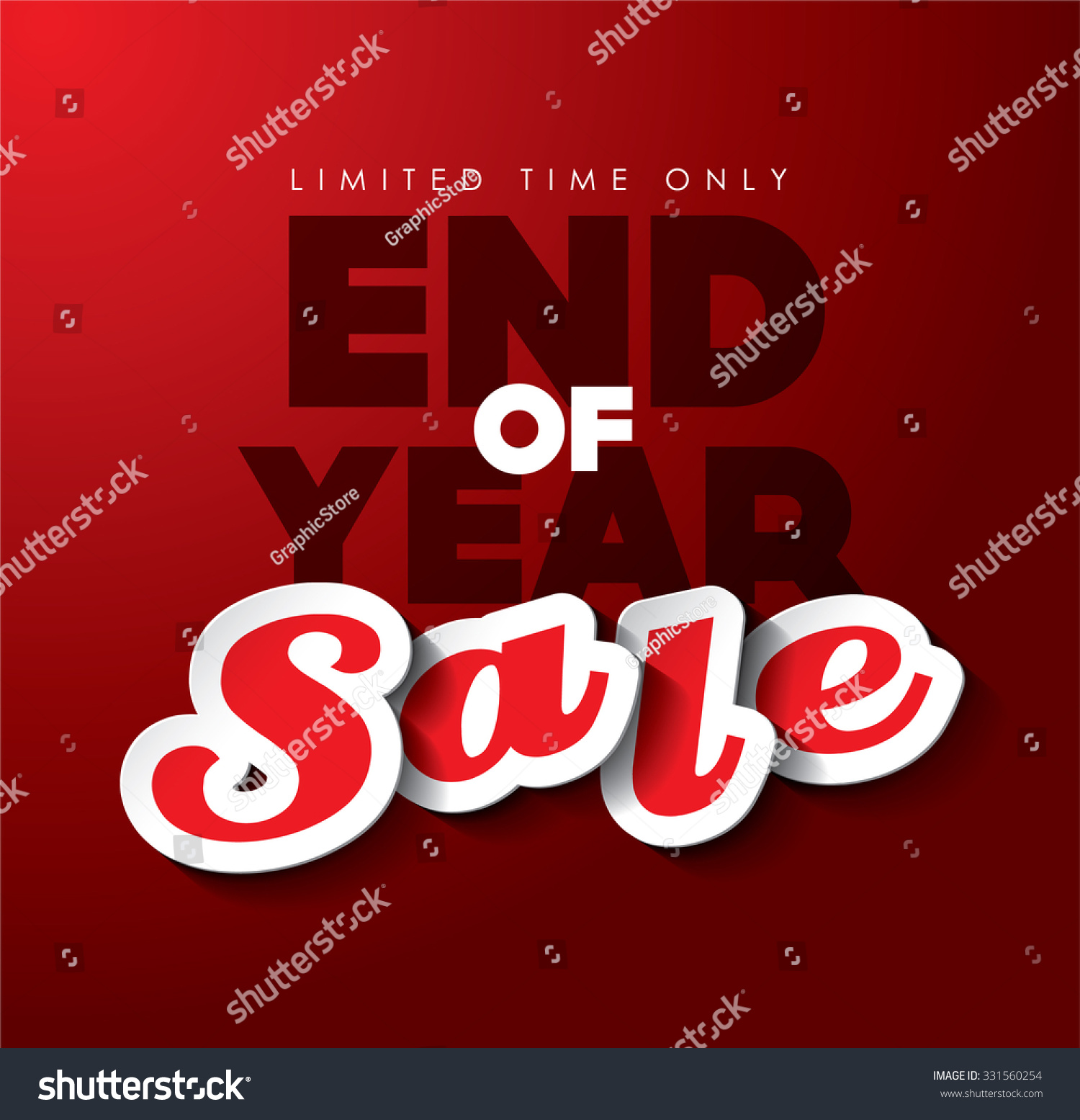 End of Year Sale - Royalty Free Stock Vector 331560254 - Avopix.com