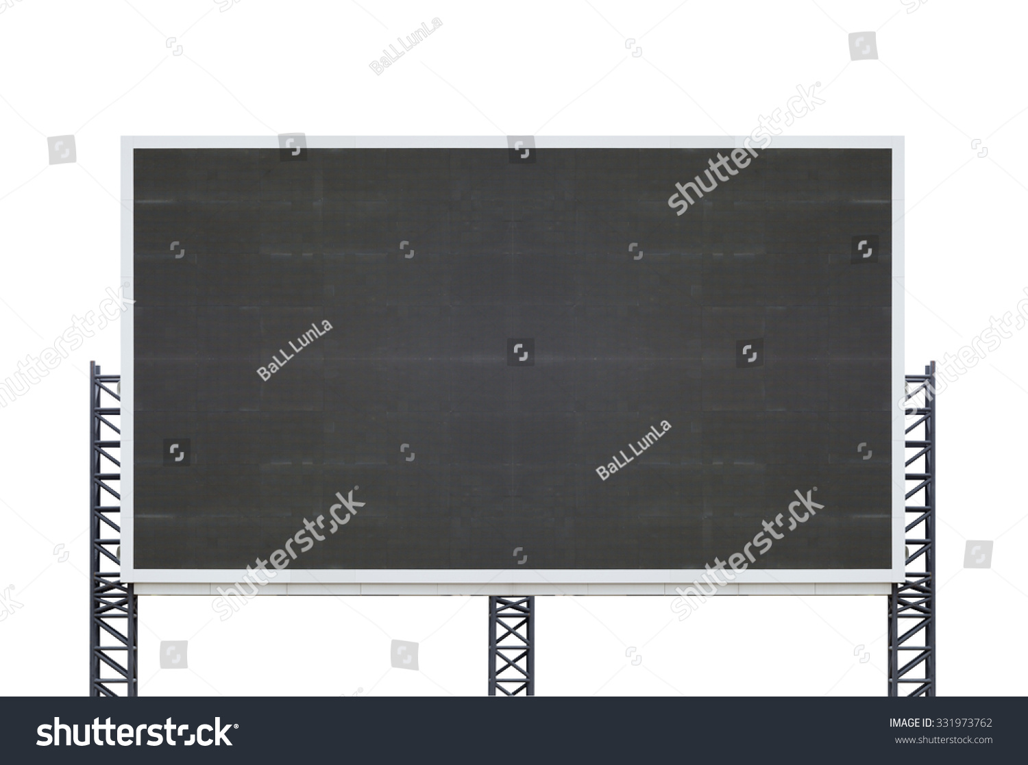 large sign board isolated on a white background #331973762