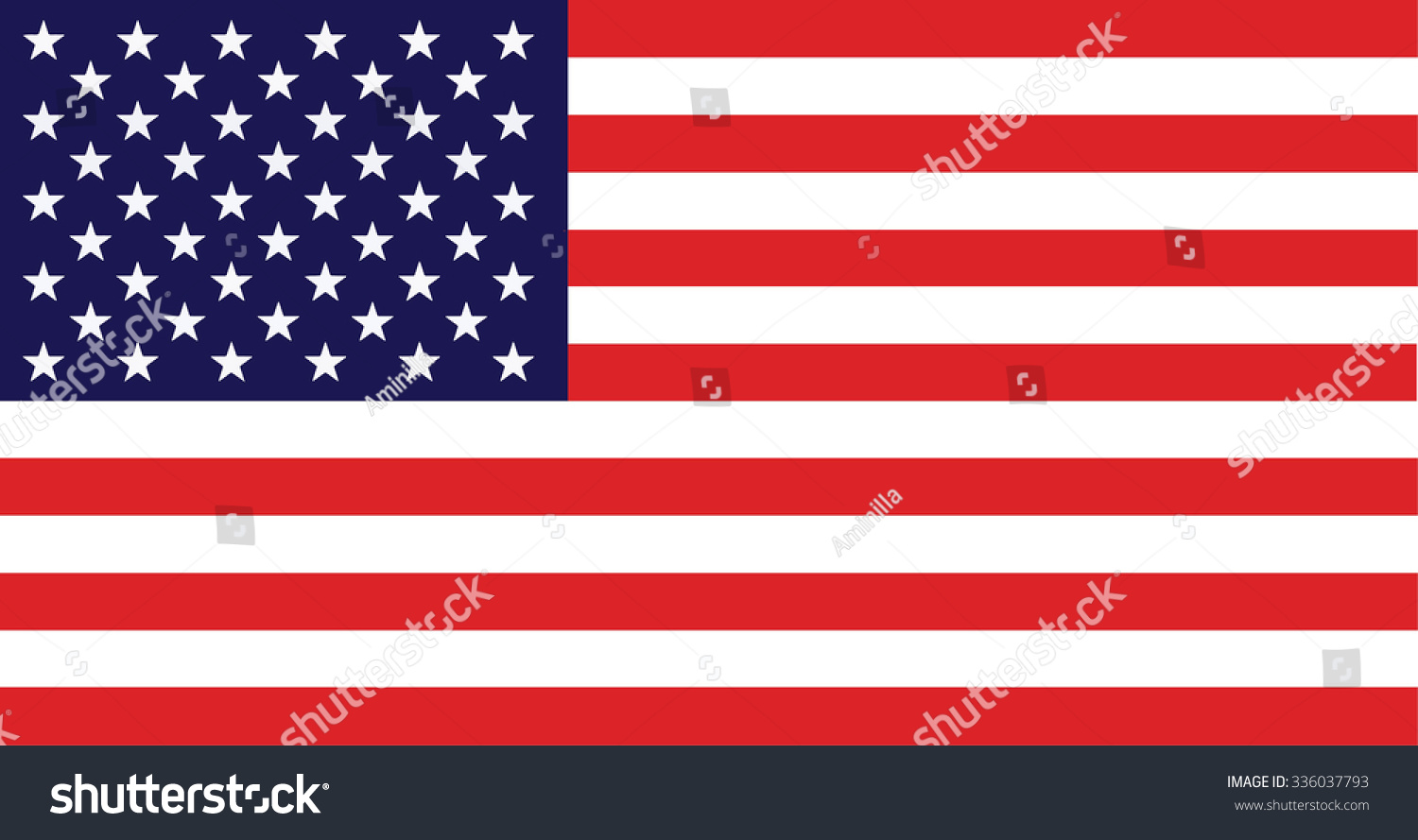 vector image of american flag #336037793