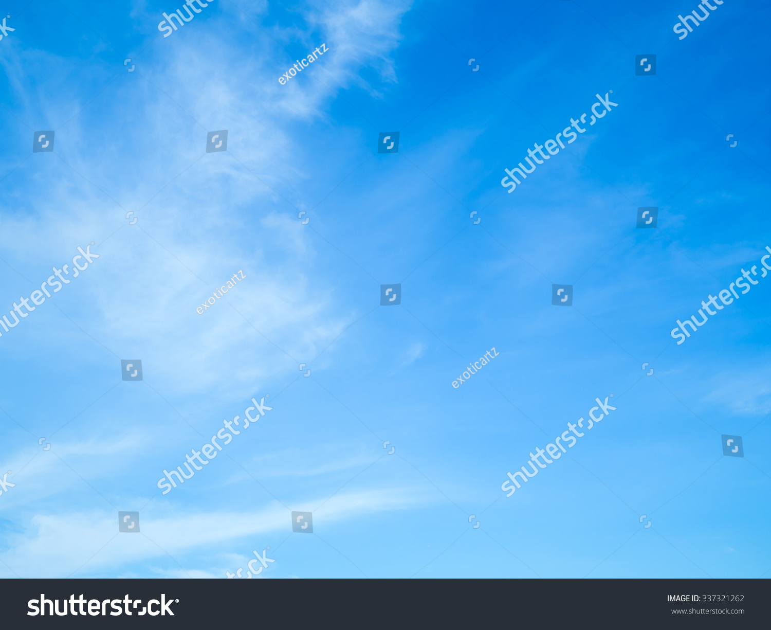 cloudscape blue sky on sunny day #337321262
