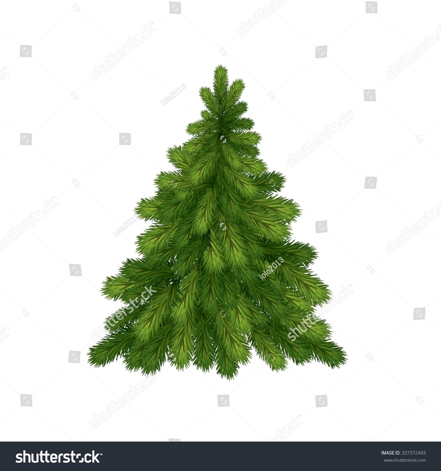 little christmas tree for christmas and new year #337372493
