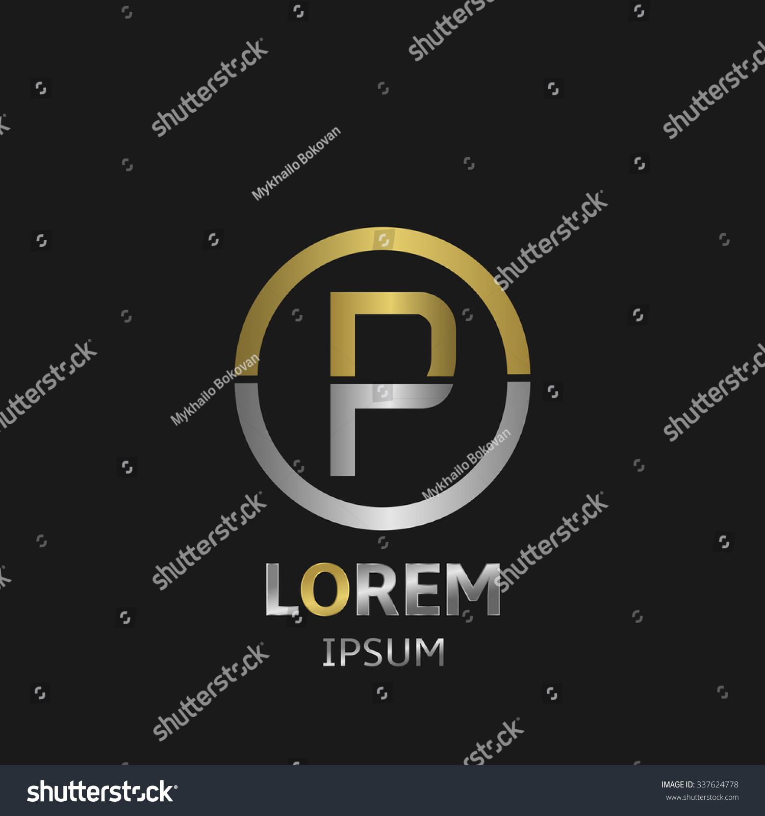 Alphabet. Letter P, symbol for your company - Royalty Free Stock Photo ...