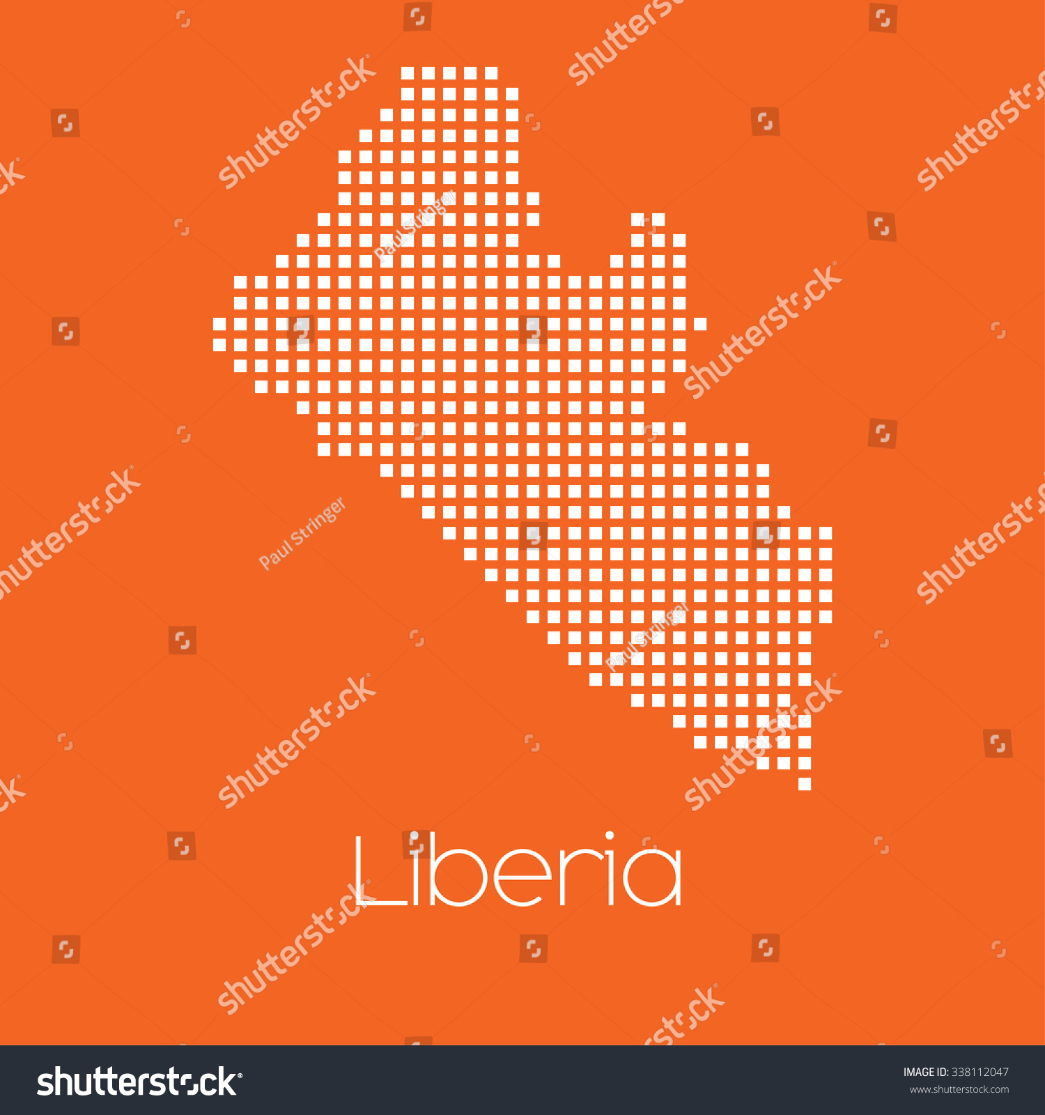 A Map of the country of Liberia #338112047