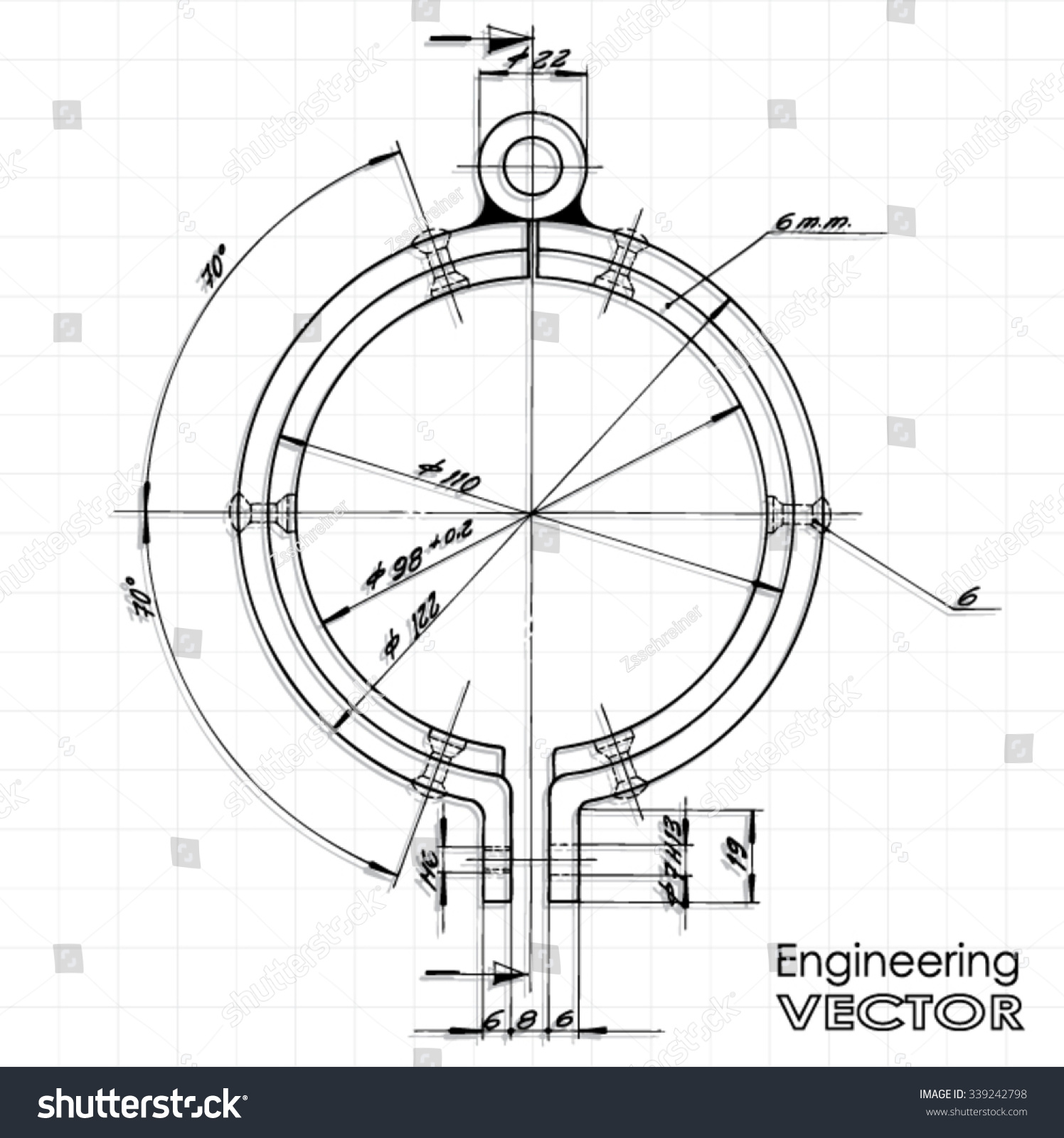 Simple Engineering Drawing