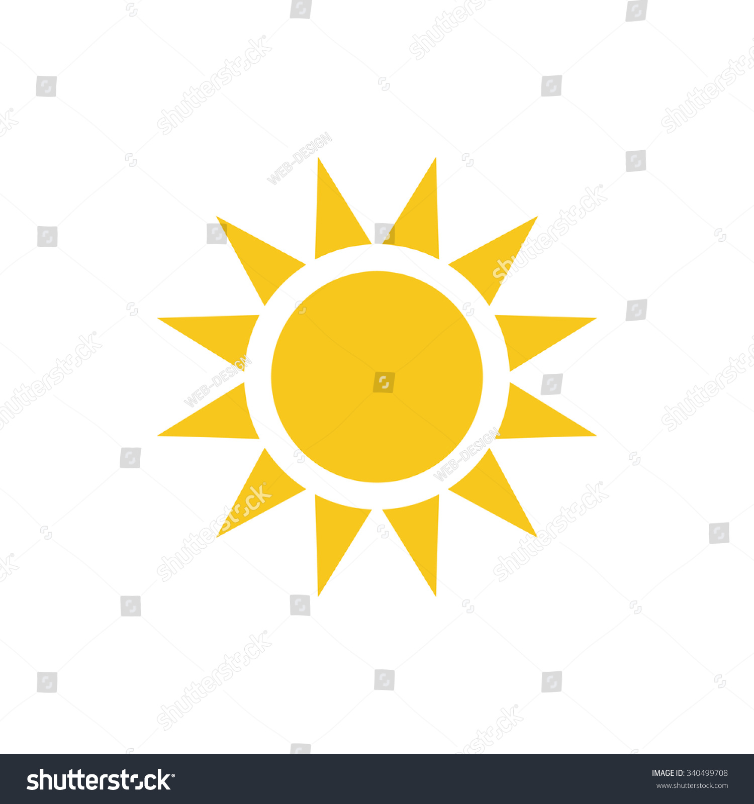 Sun Icon #340499708