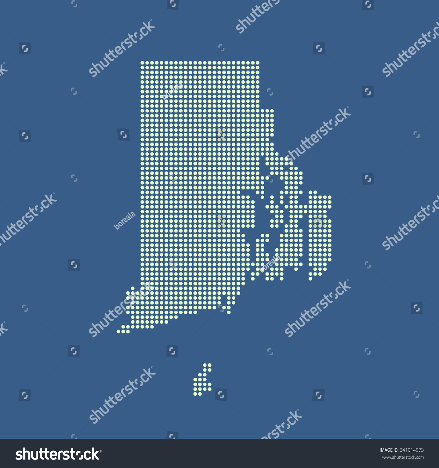 map of Rhode Island #341014973
