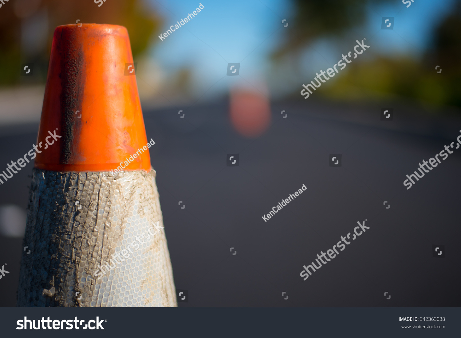 Orange Traffic Cone #342363038