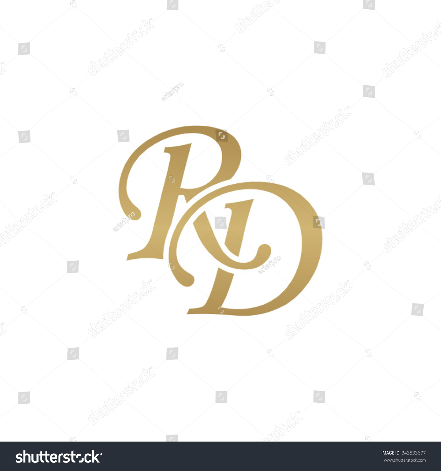 Rd Initial Monogram Logo Royalty Free Stock Vector Avopix Com