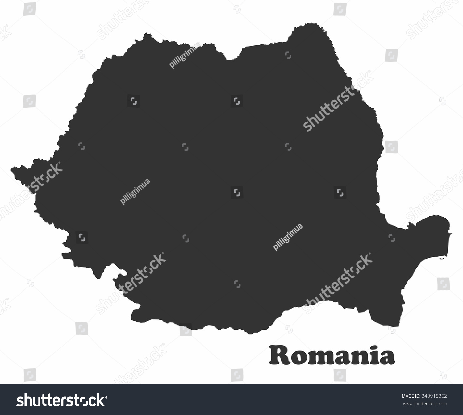 Concept map of Romania, vector design - Royalty Free Stock Vector ...