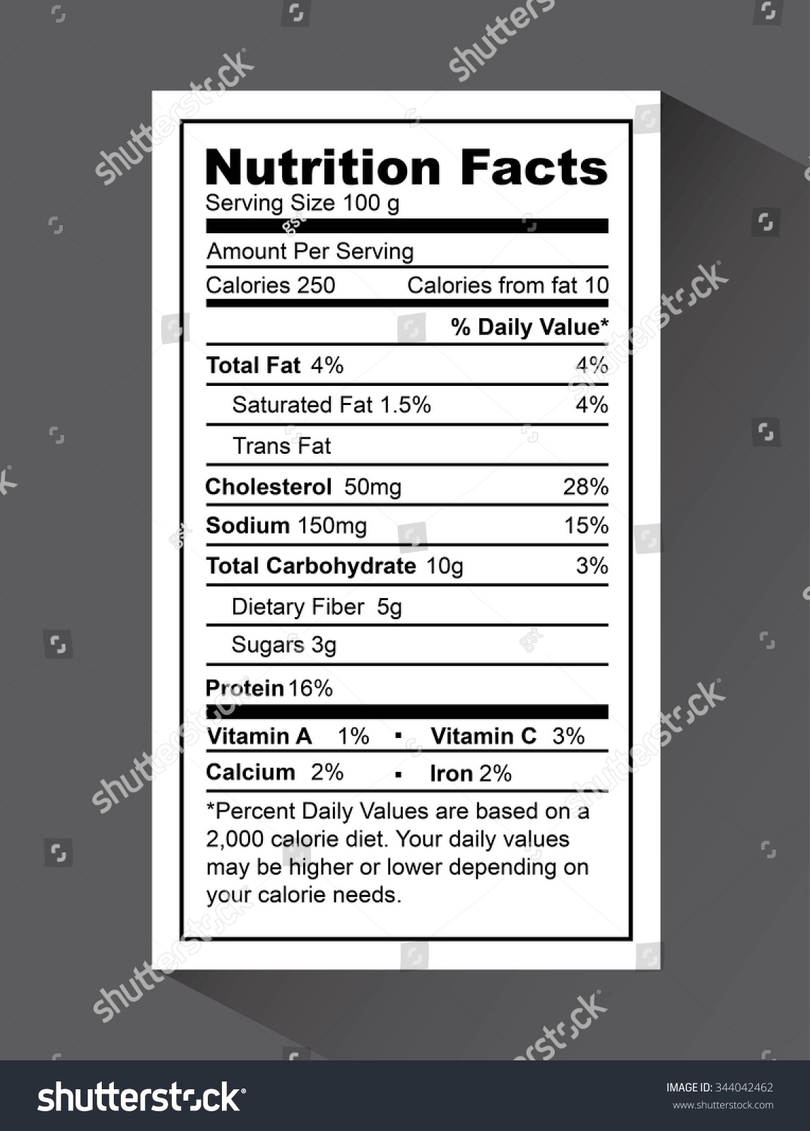 nutrition fact design, vector illustration eps10 graphic  #344042462