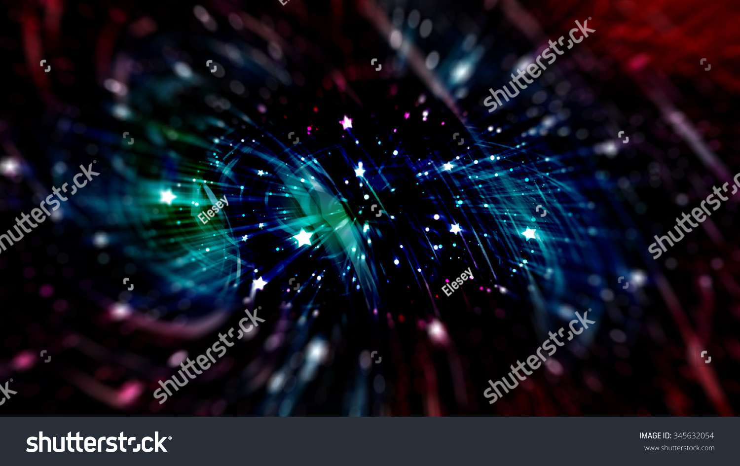 Multicolored abstract background holidays lights in motion blur image #345632054