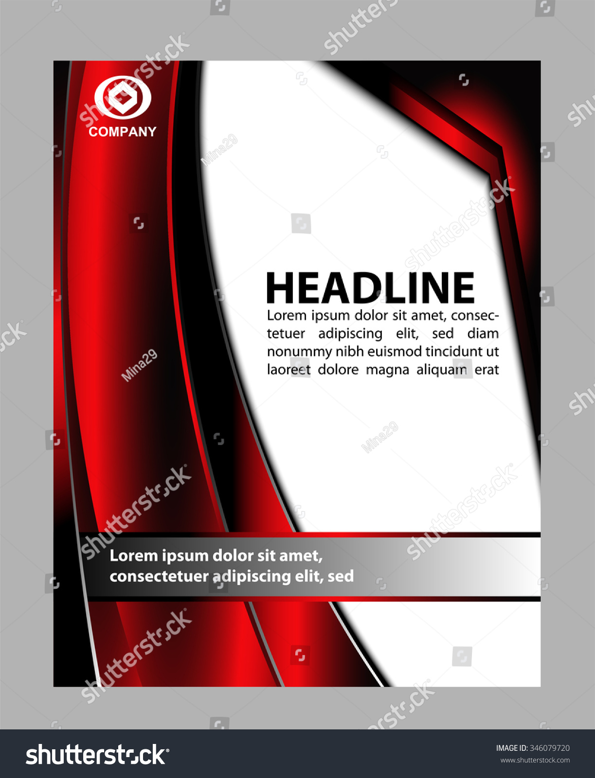 Flyer Design Poster Background Design Layout Royalty Free Stock