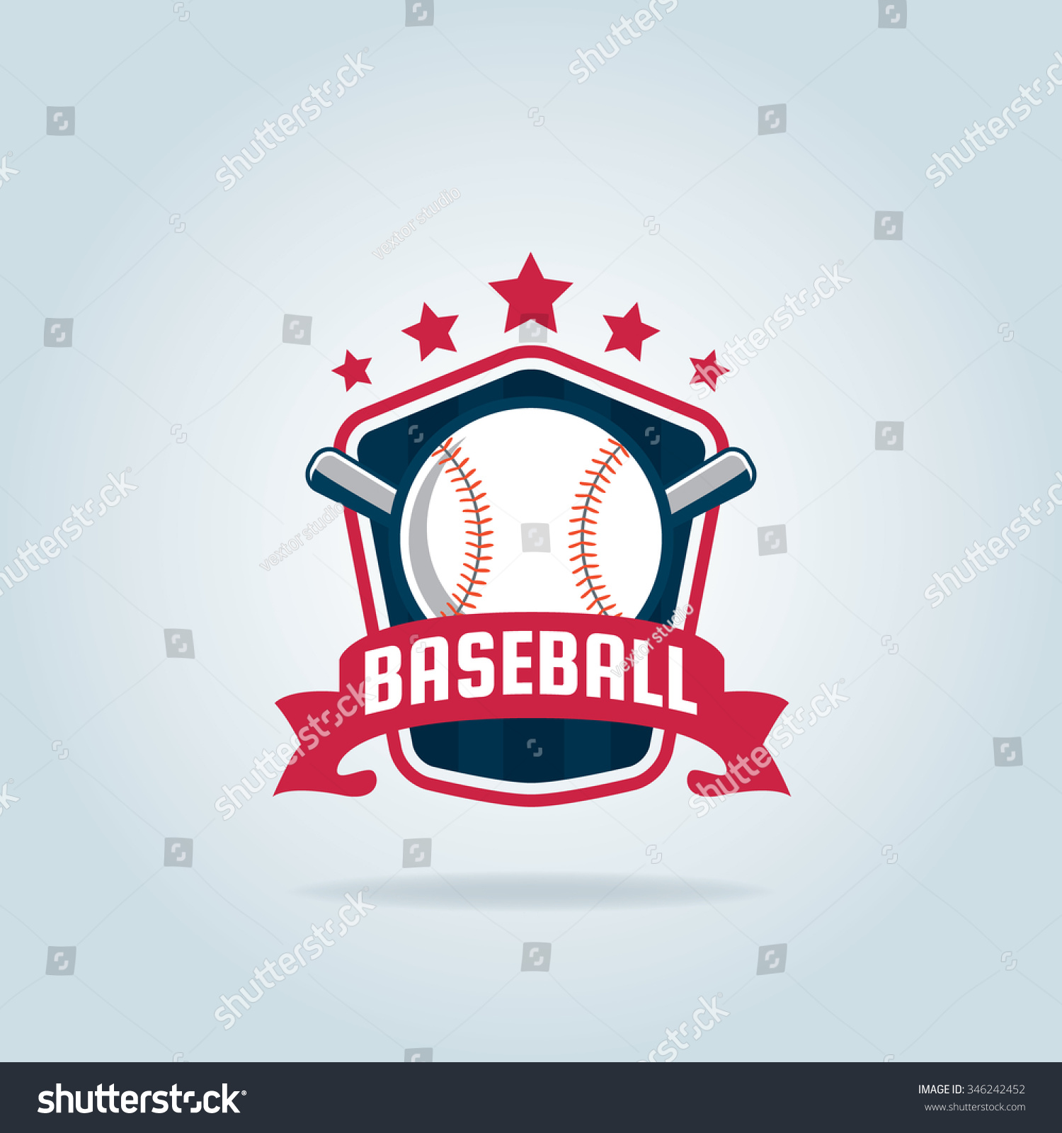 Baseball badge,sport logo,team identity,vector - Royalty Free Stock ...