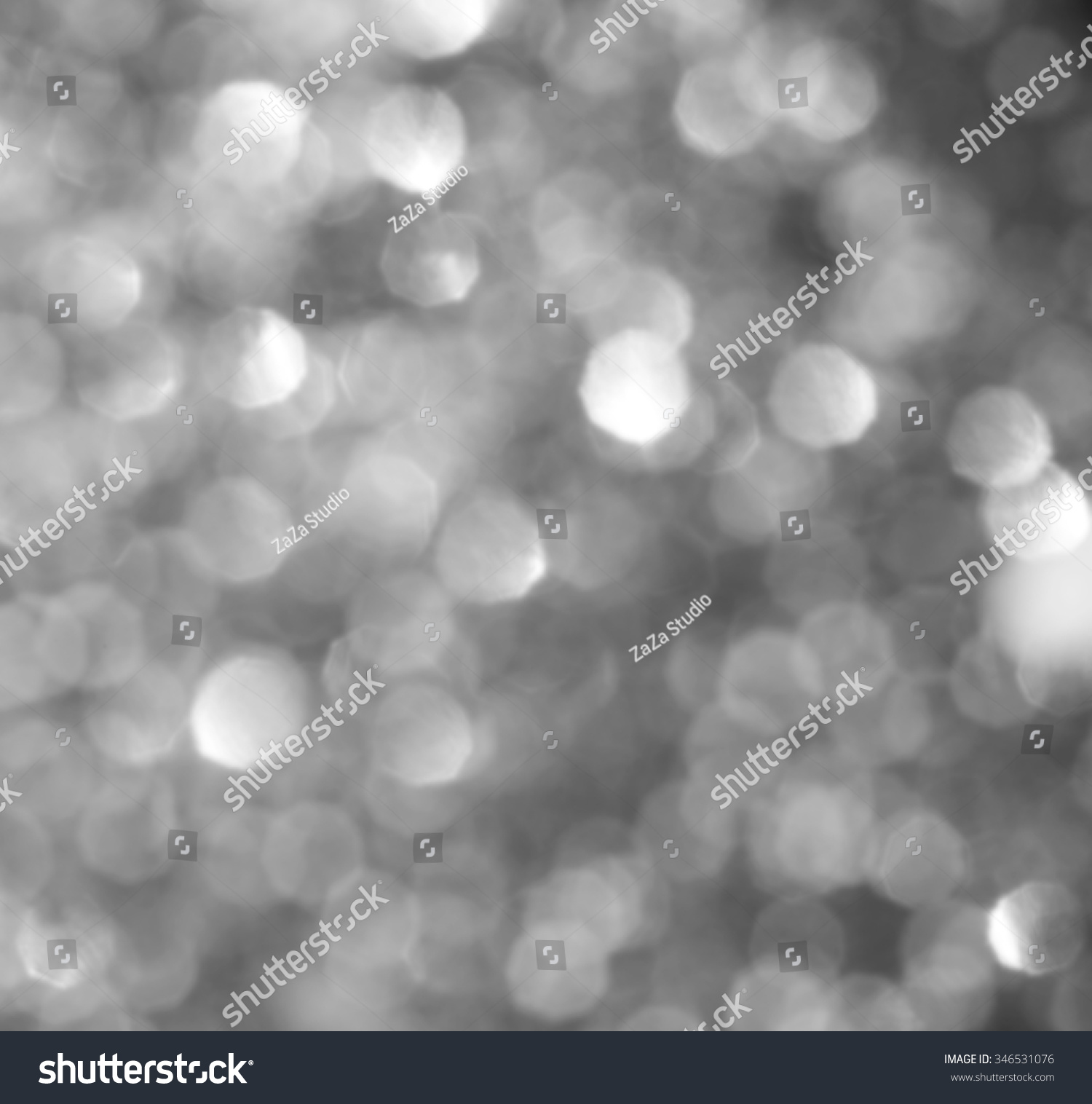 Christmas Background. Golden Holiday Abstract Glitter Defocused Background With Blinking Stars. Blurred Bokeh #346531076