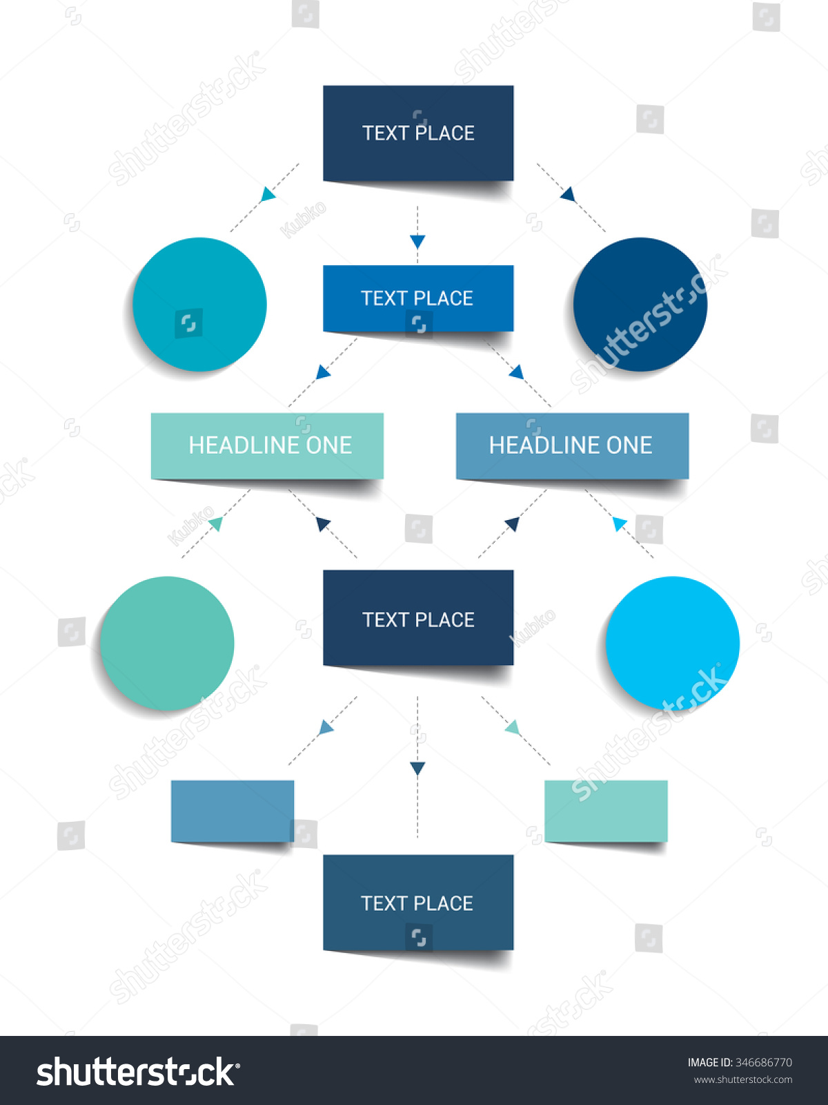 Flowchart scheme. Infographics elements. Vector - Royalty Free Stock ...