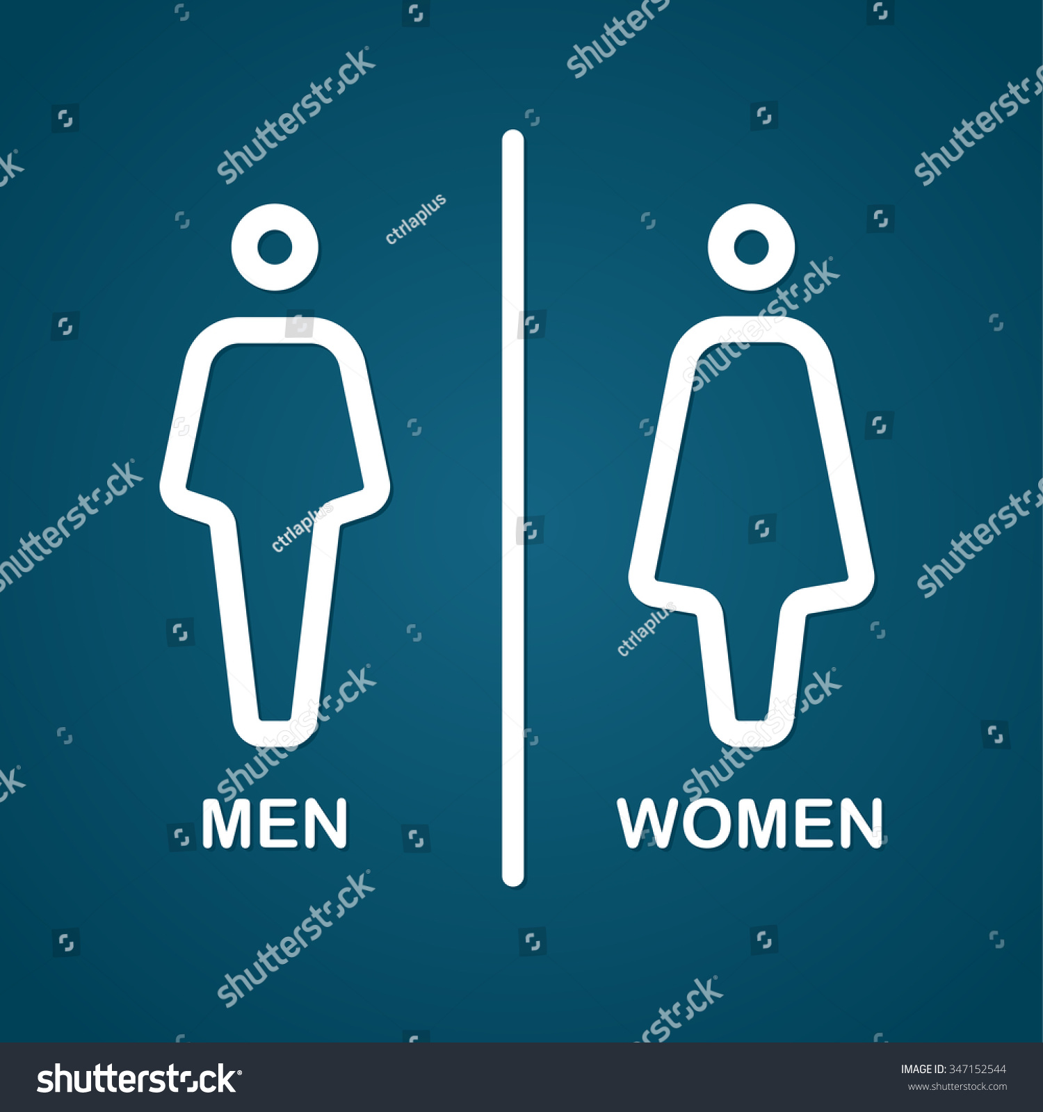 Restroom male and female sign vector - Royalty Free Stock Vector ...