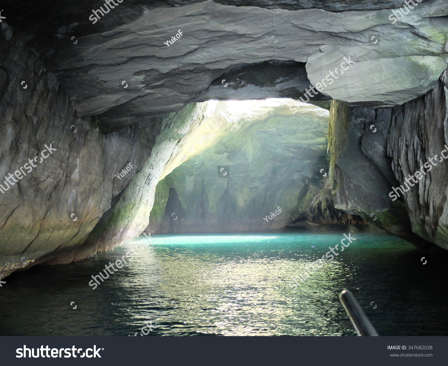 Cave ocean Dogashima in Izu Shizuoka Japan Sanshiro island  #347682038