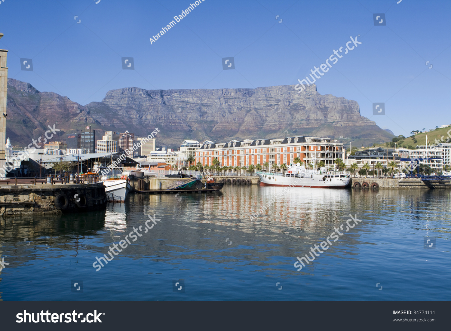 Victoria and Alfred Waterfront harbour in Cape Town, South Africa #34774111