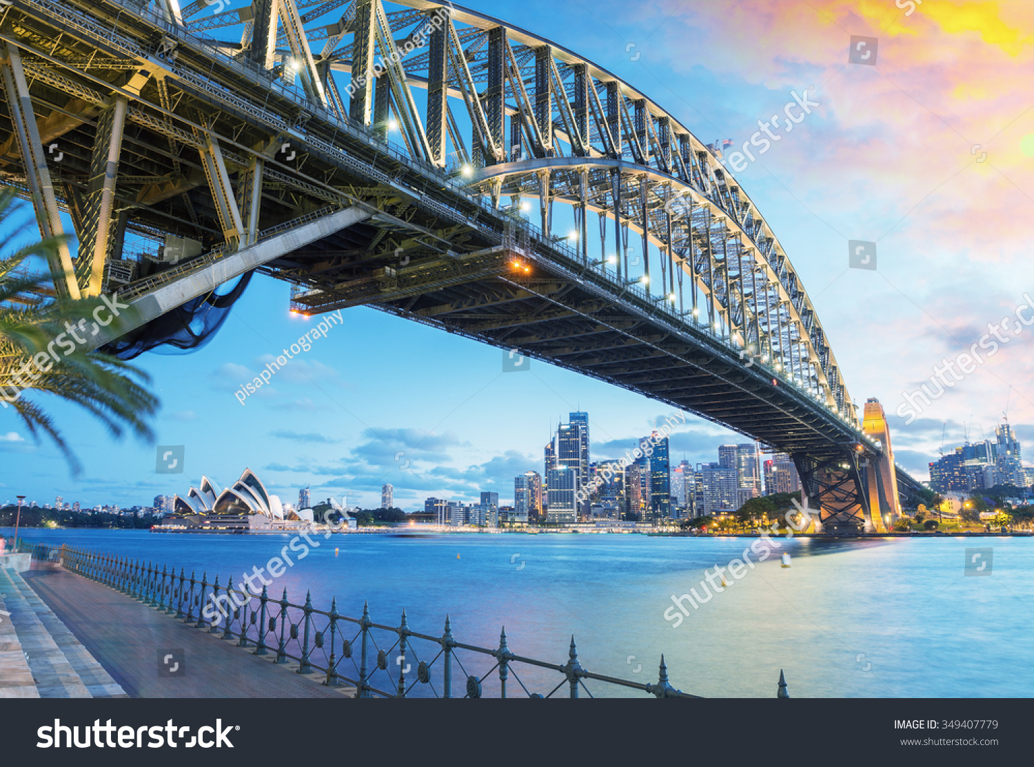 Sydney, Australia. Amazing skyline at dusk. #349407779