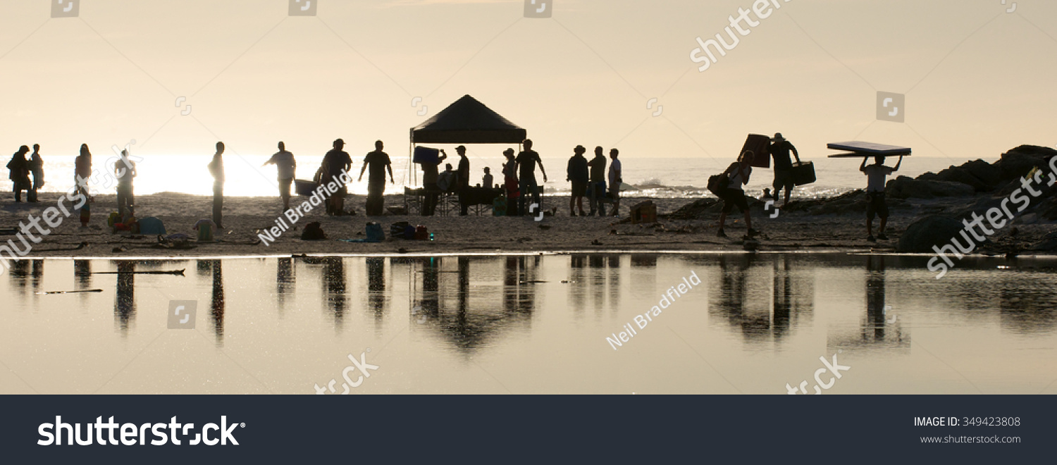 Film shoot beach #349423808
