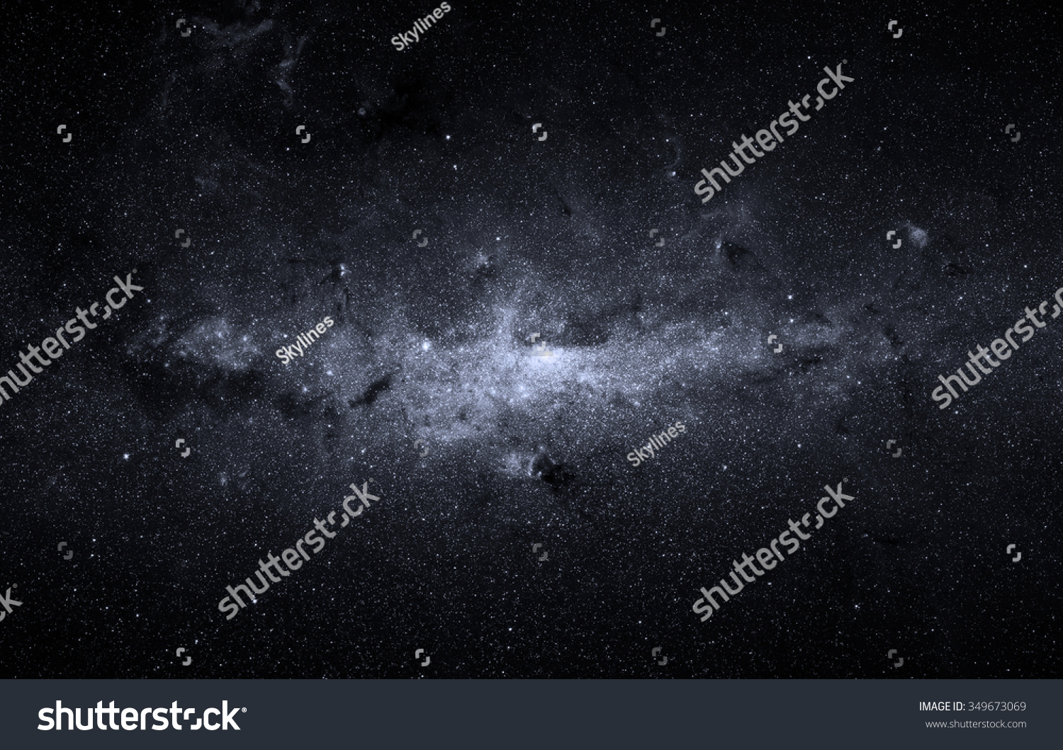 Beautiful night sky. Elements of this image furnished by NASA #349673069