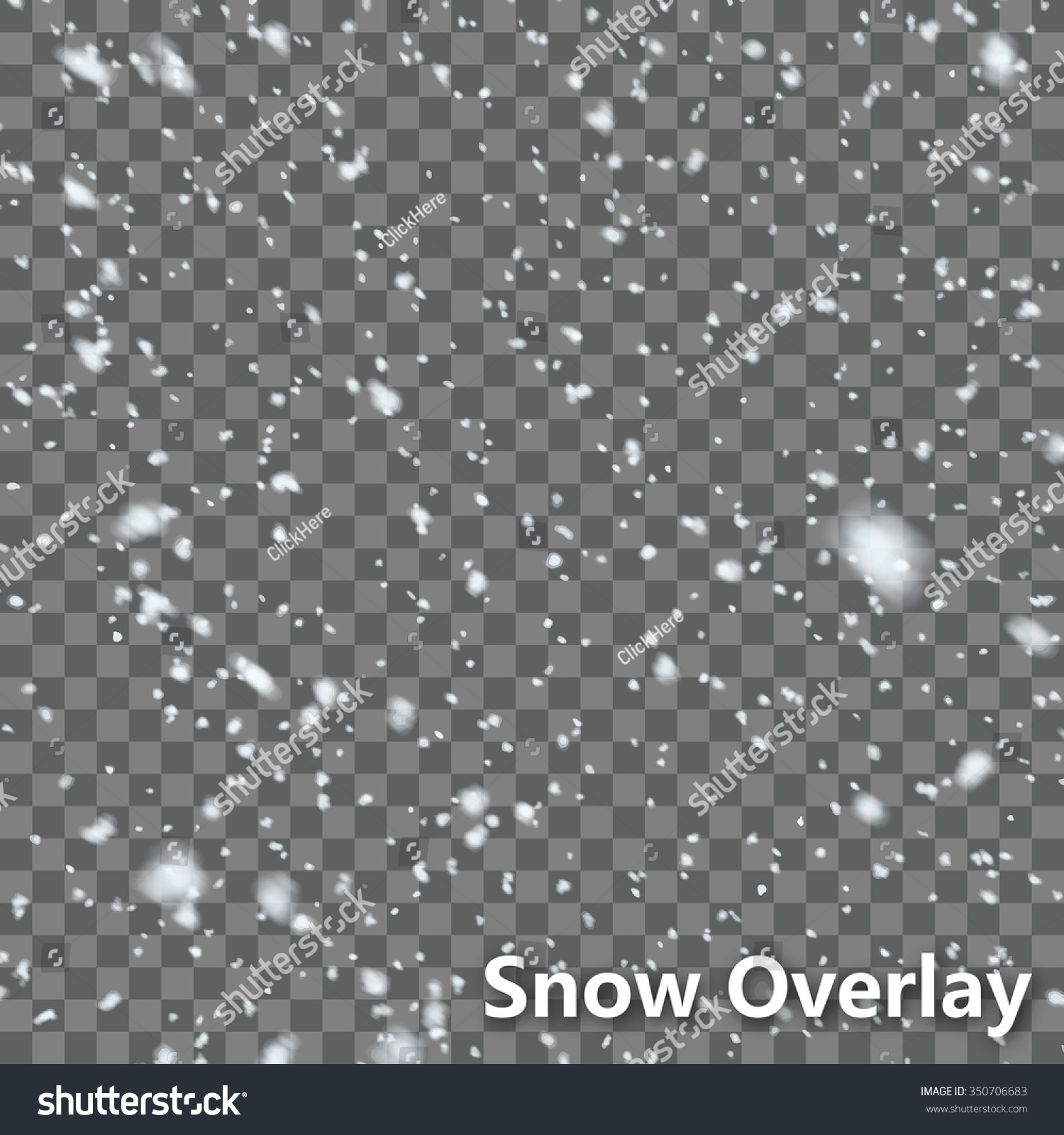 Isolated Falling Snow Auto Trace Effect | EPS10 Vector #350706683