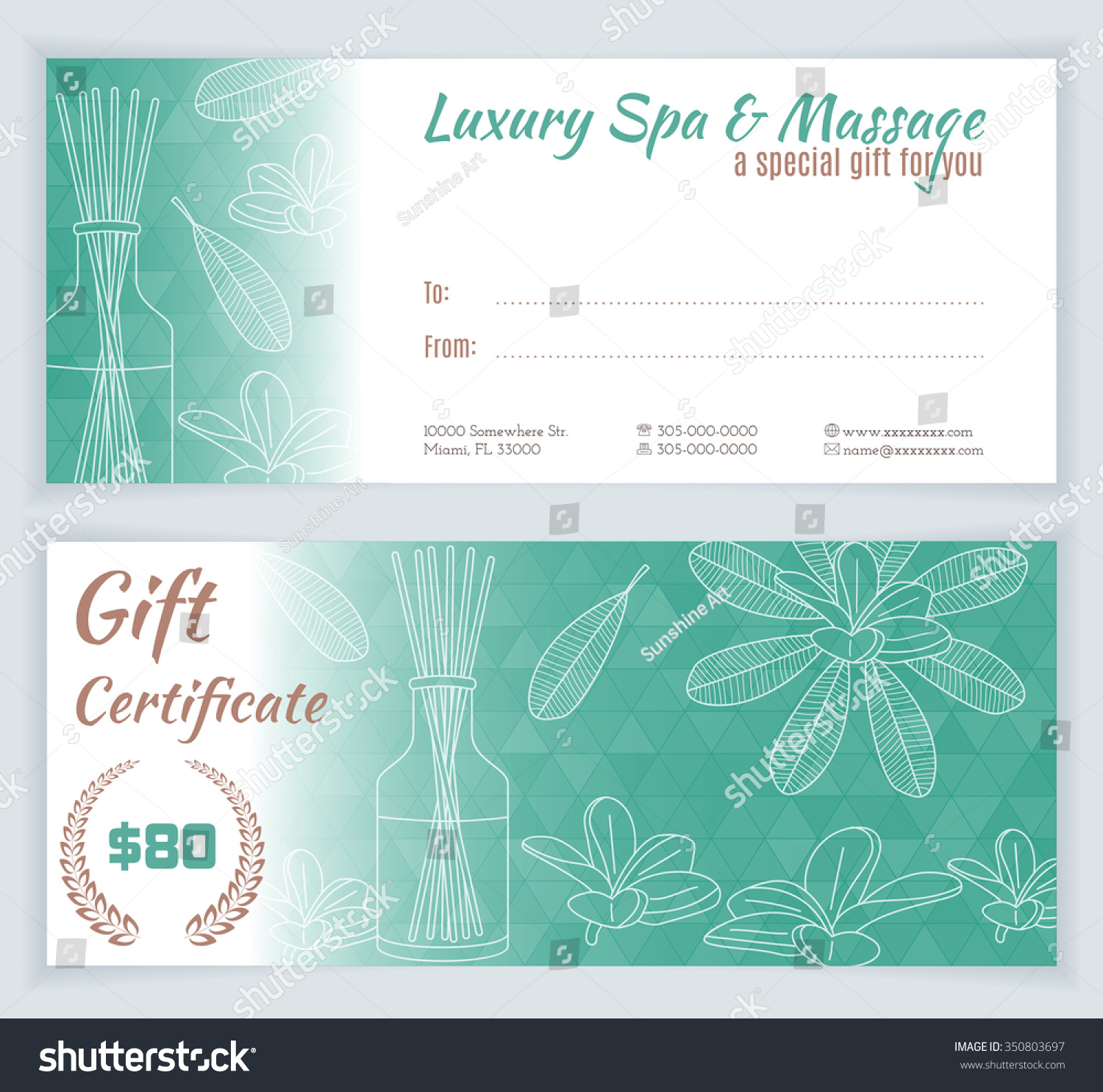 free spa gift certificate template