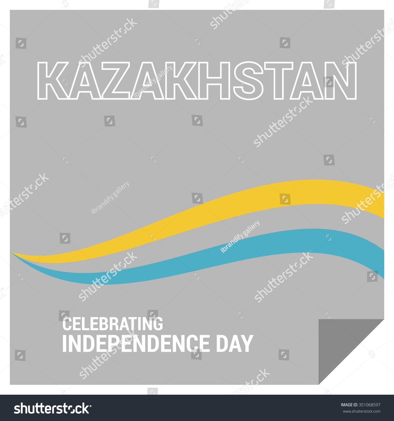 Kazakhstan Independence Day Celebrating 16th - Royalty Free Stock 