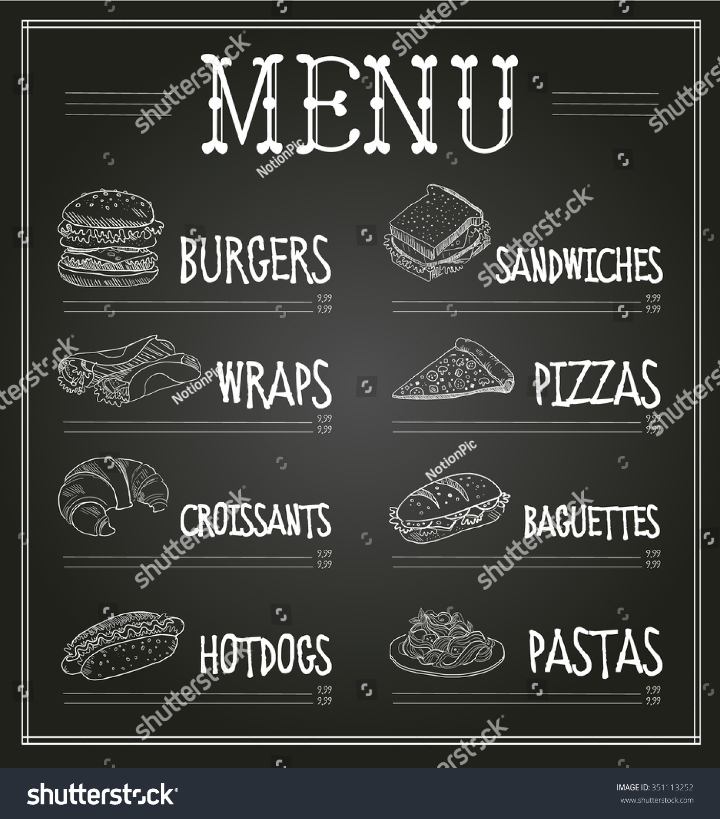 <strong>Free Menu</strong> Maker: <strong>Design</strong> Restaurant Menus | <strong>Adobe Spark</strong> Chalkboard menu design templates free