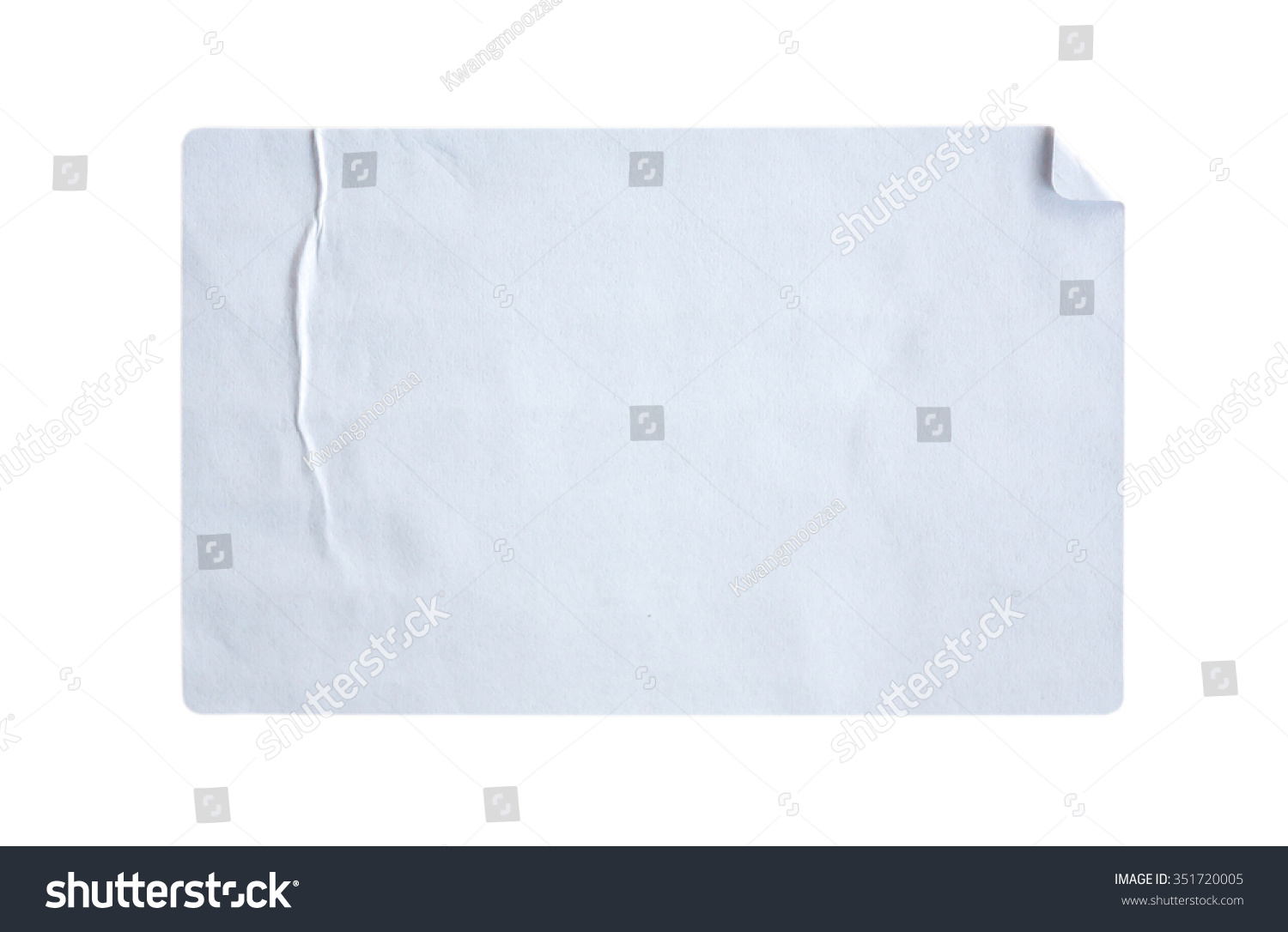 Stickers label isolated on white background #351720005