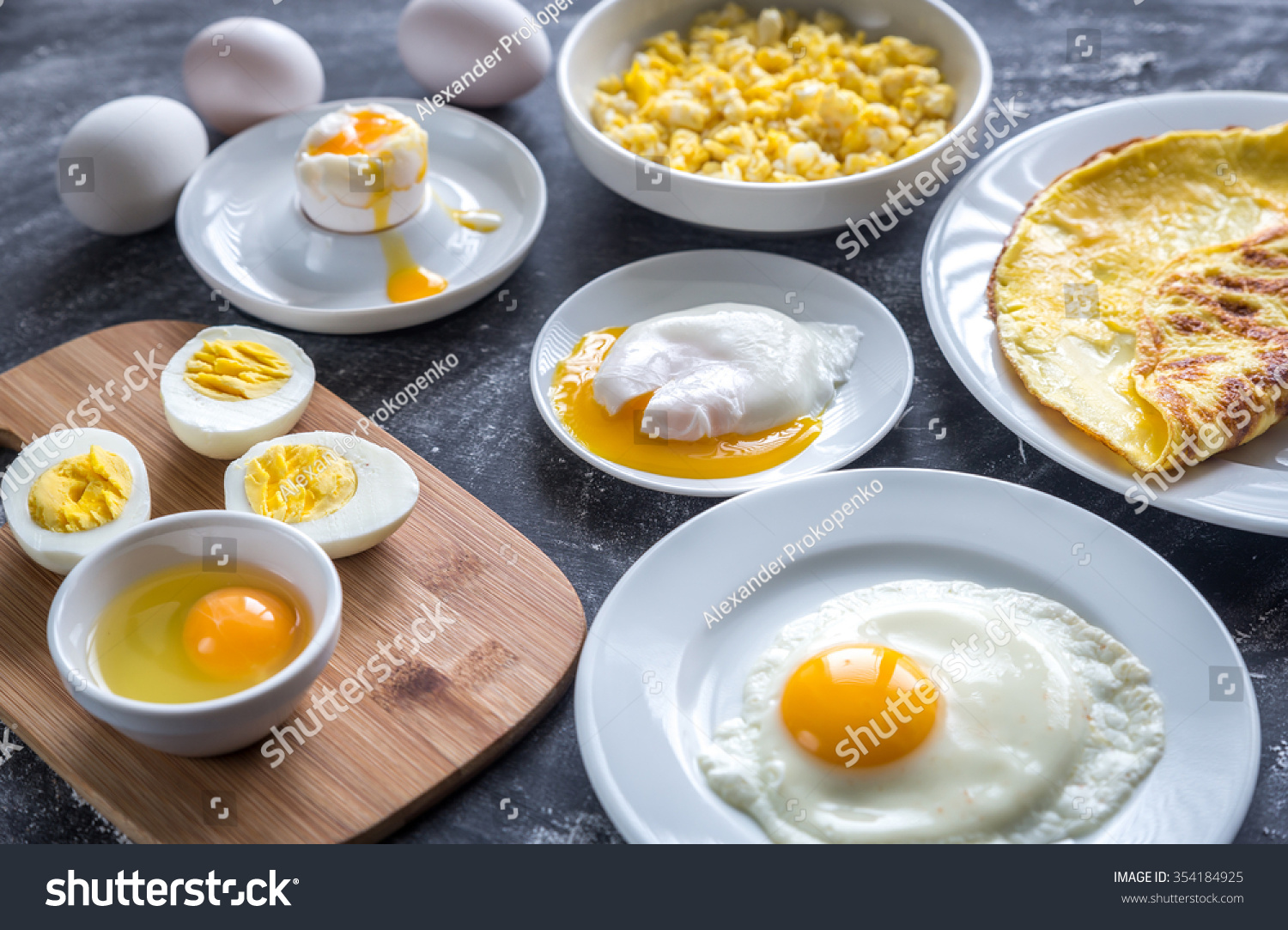 Different ways of cooking eggs #354184925