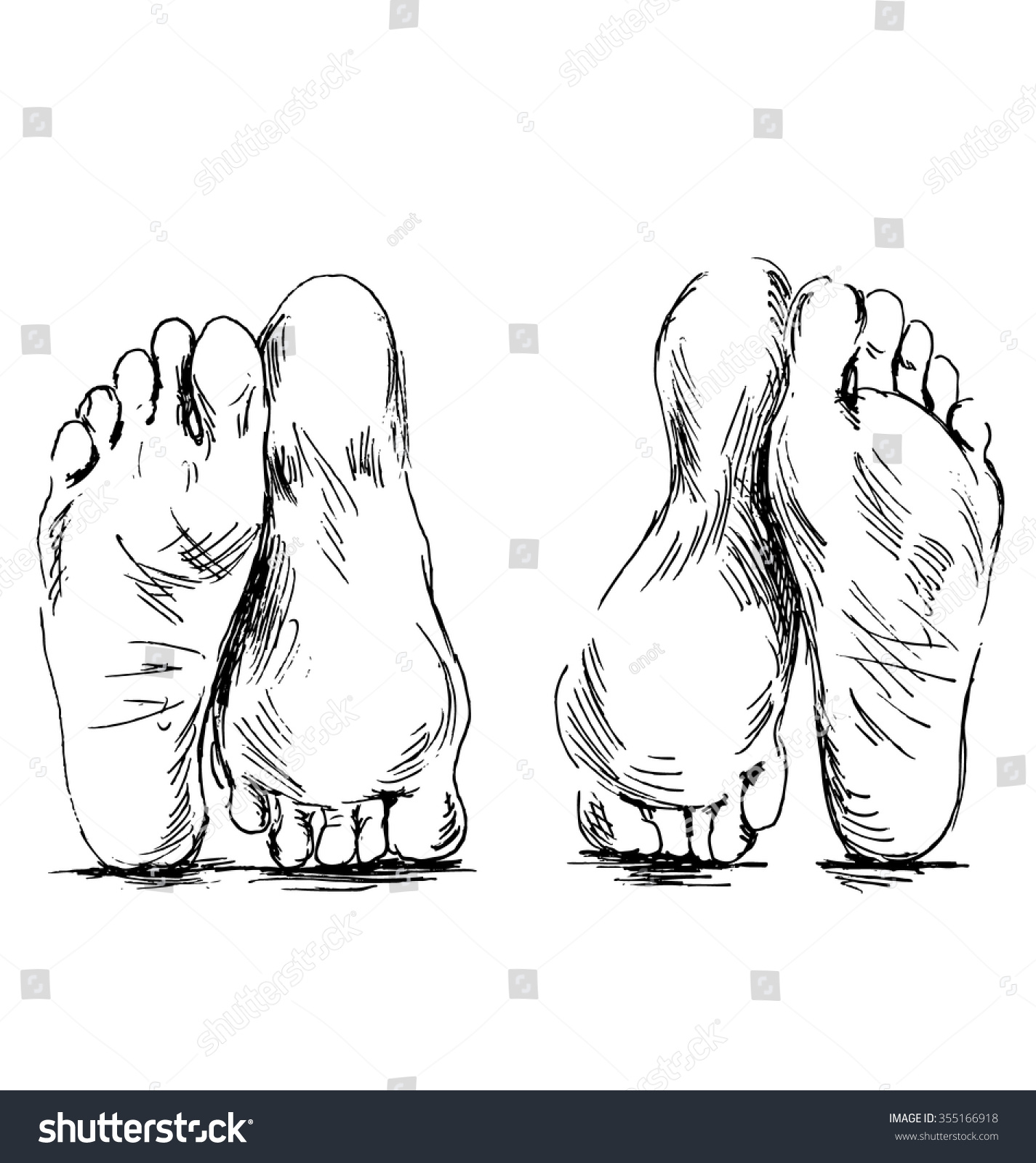 Hand sketch couple of feet having sex 355166918