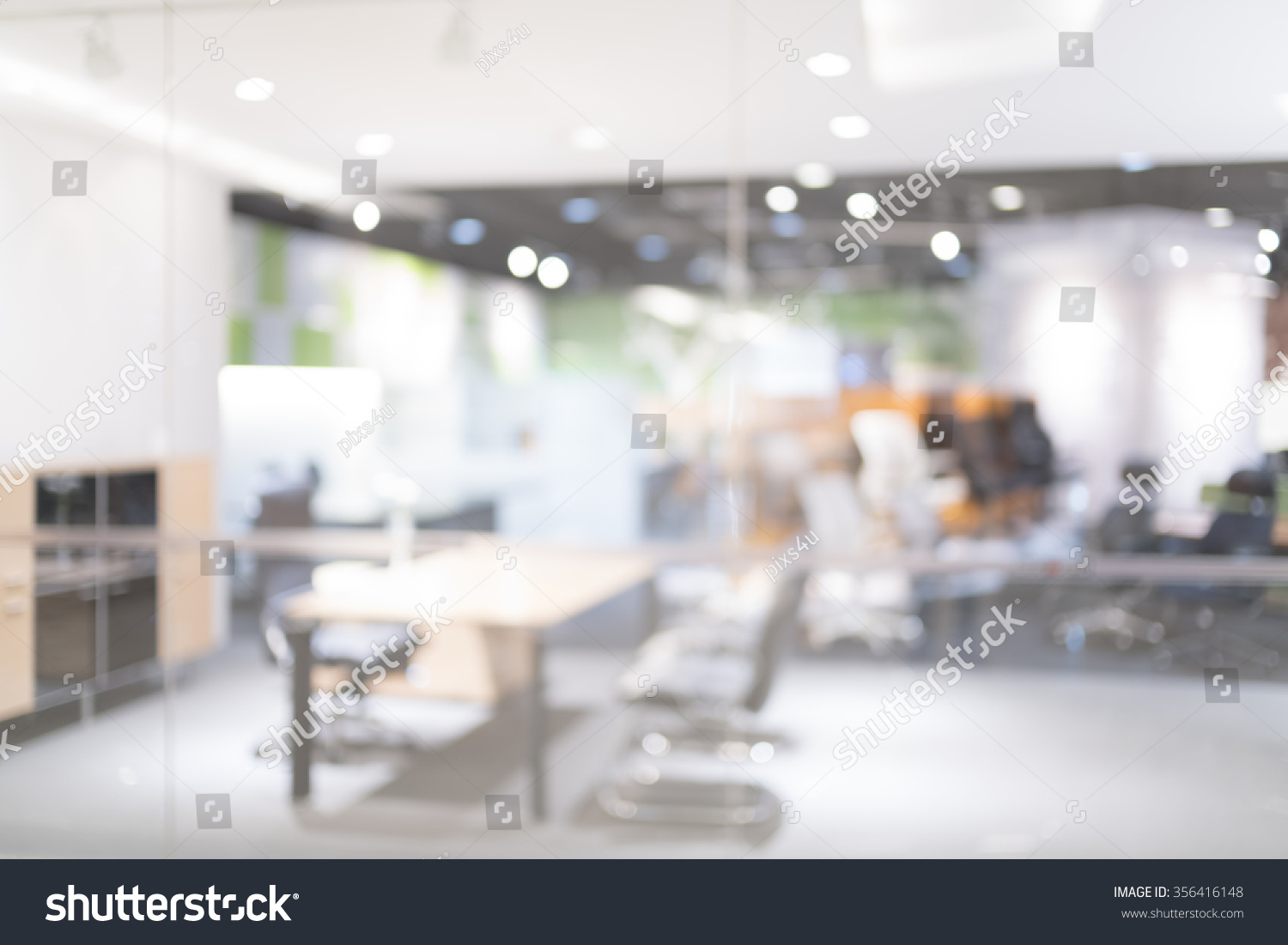 Blurred of office - ideal for presentation background. #356416148