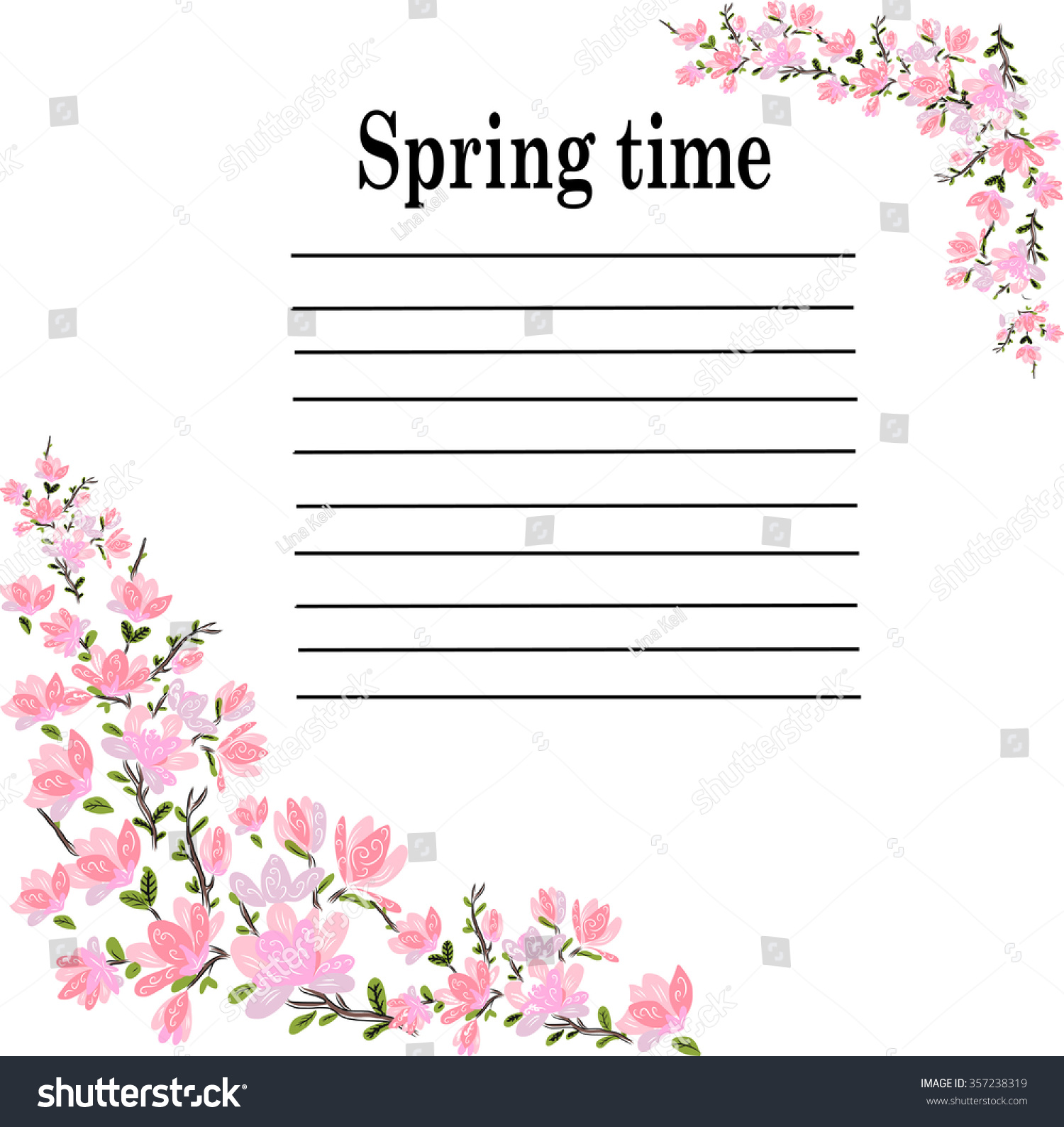 spring pink cherry lyrics Royalty Free Stock Photo 357238319