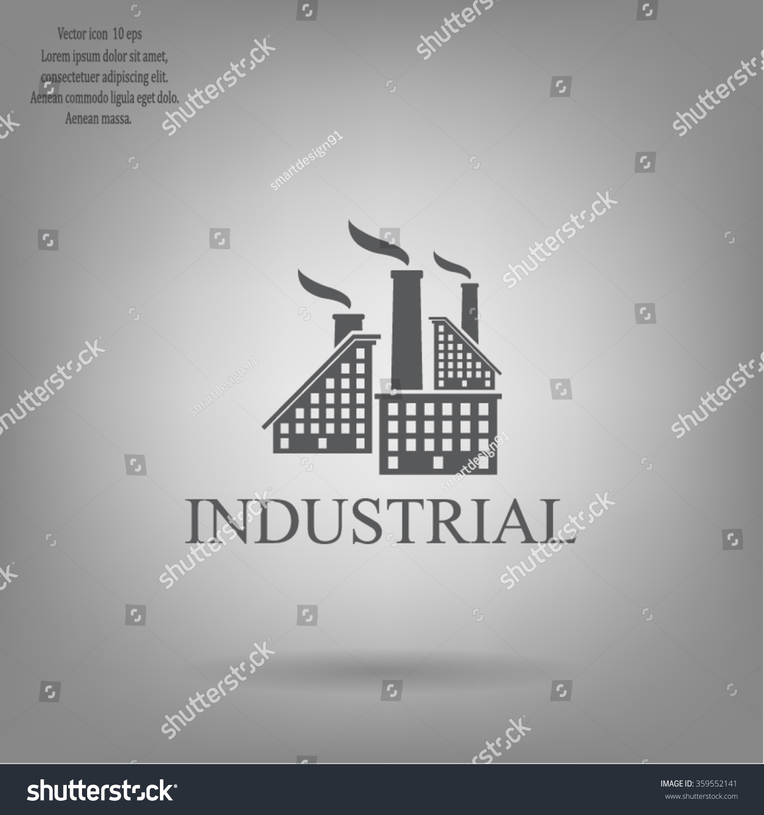 Industrial building factory Signs and Symbols - Royalty Free Stock ...