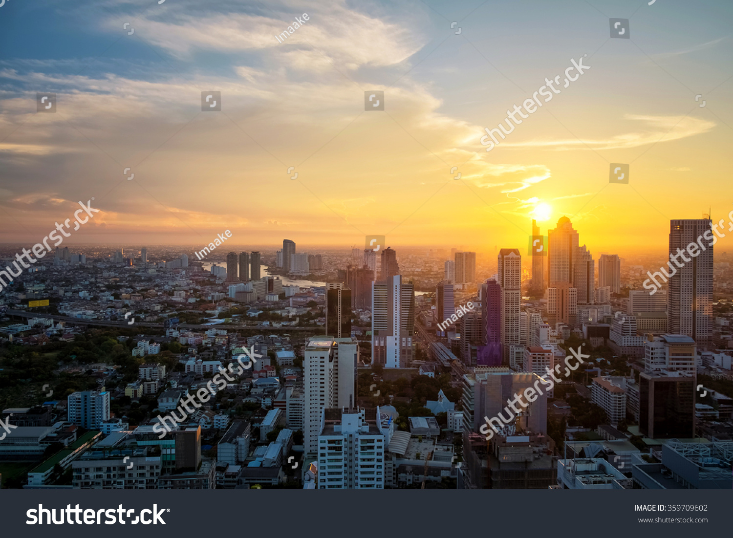 Building cityscape sunset #359709602