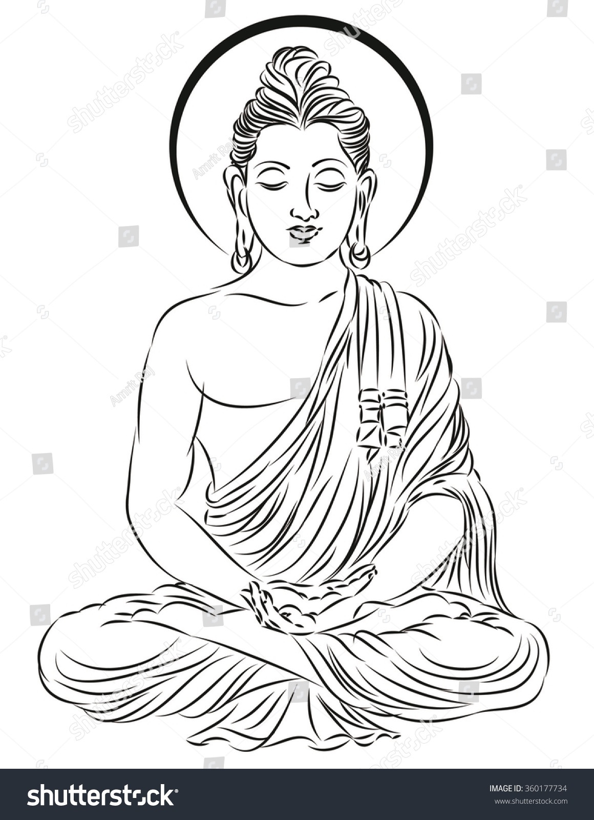 Lord Buddha Stock Photo 360177734 Avopixcom