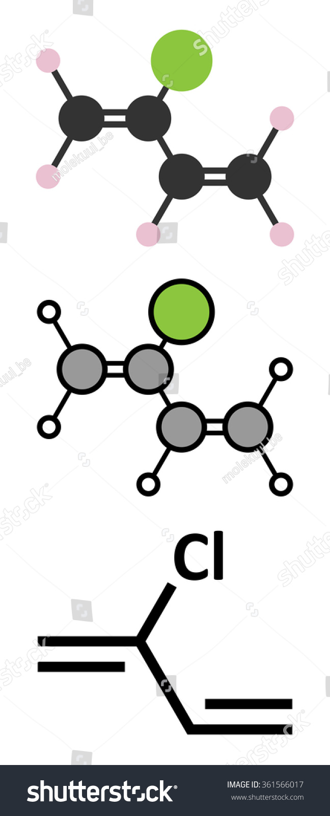 Chloroprene, the building block of - Royalty Free Stock Vector ...