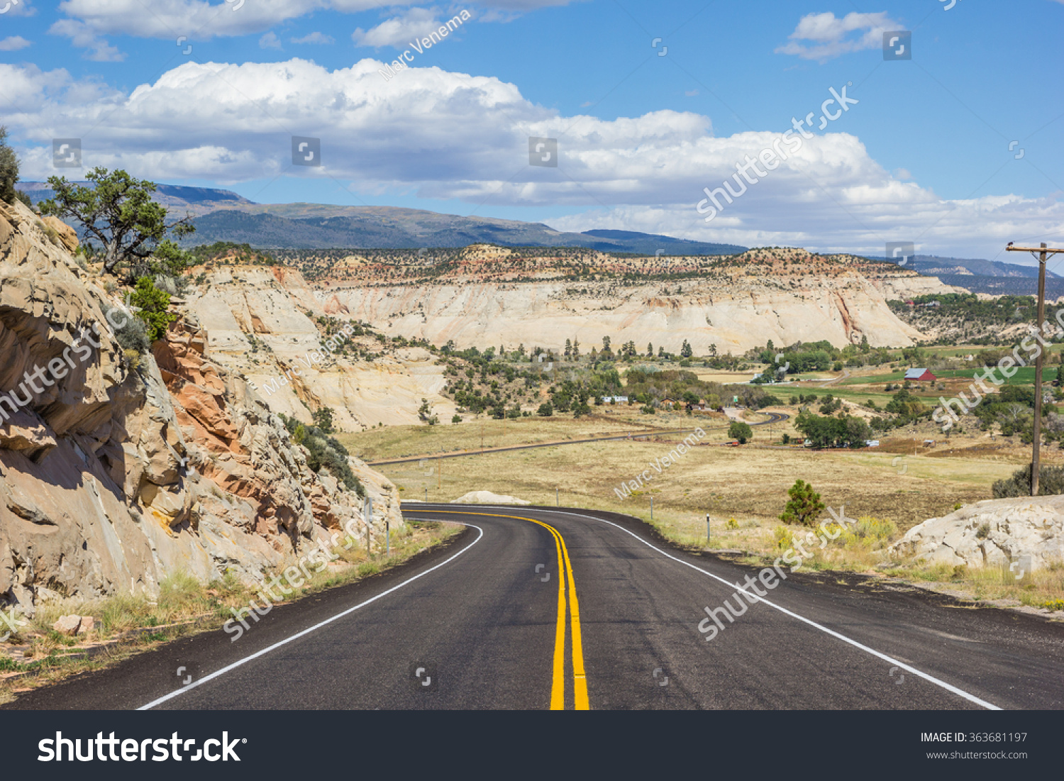 Scenic byway 12 near Boulder in Utah, USA #363681197