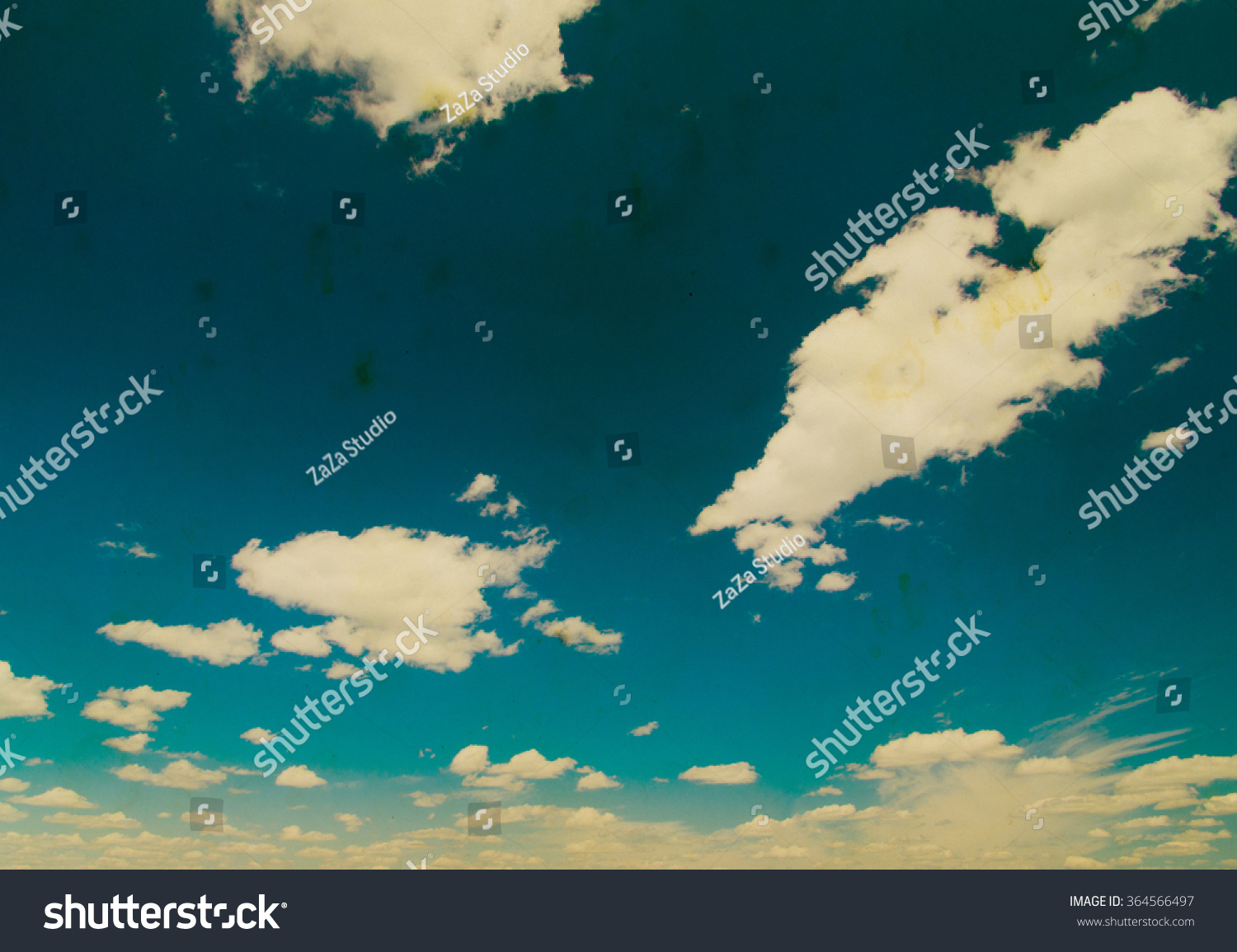 Retro sky and clouds background.  #364566497