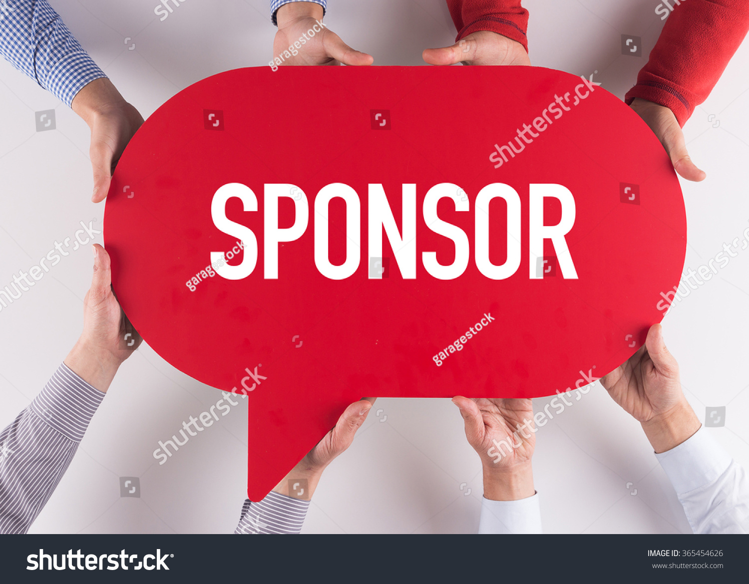 Group of People Message Talking Communication SPONSOR Concept #365454626