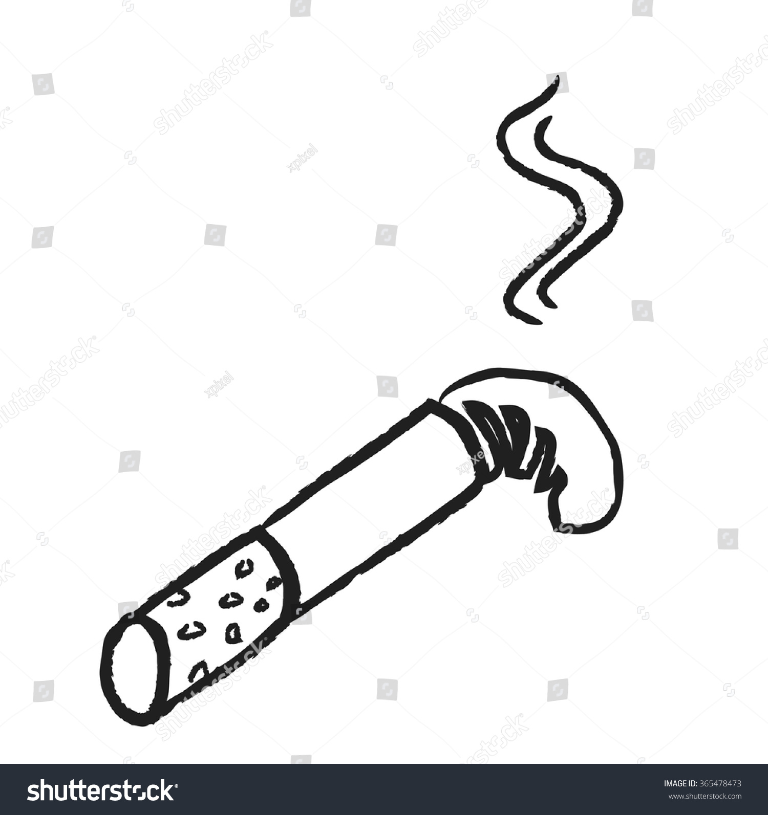 cigarette burns, vector illustration icon - Royalty Free Stock Vector ...