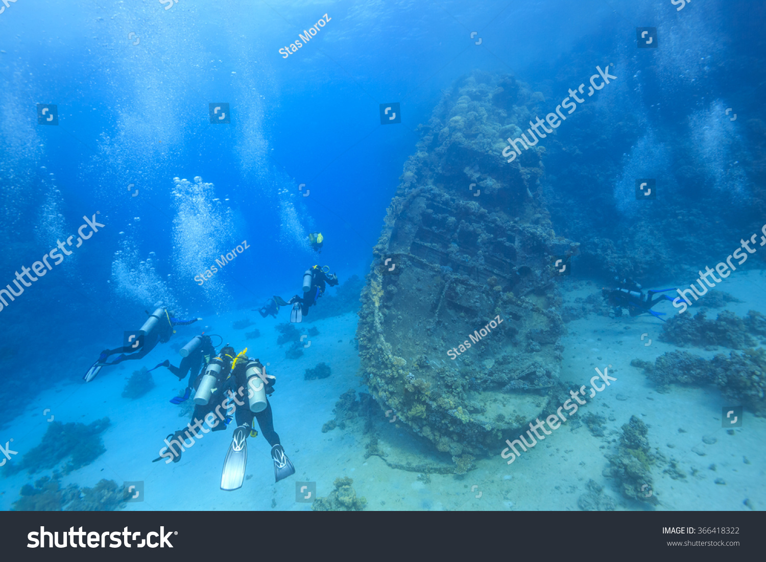 Wreck in the Red Sea #366418322