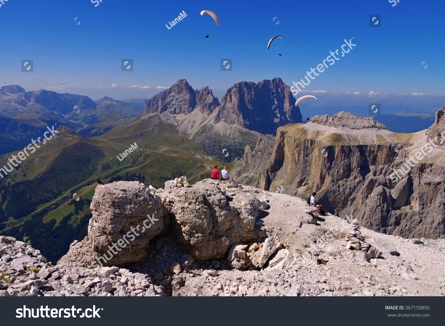 Sella group in Dolomites, italian Alps #367150850