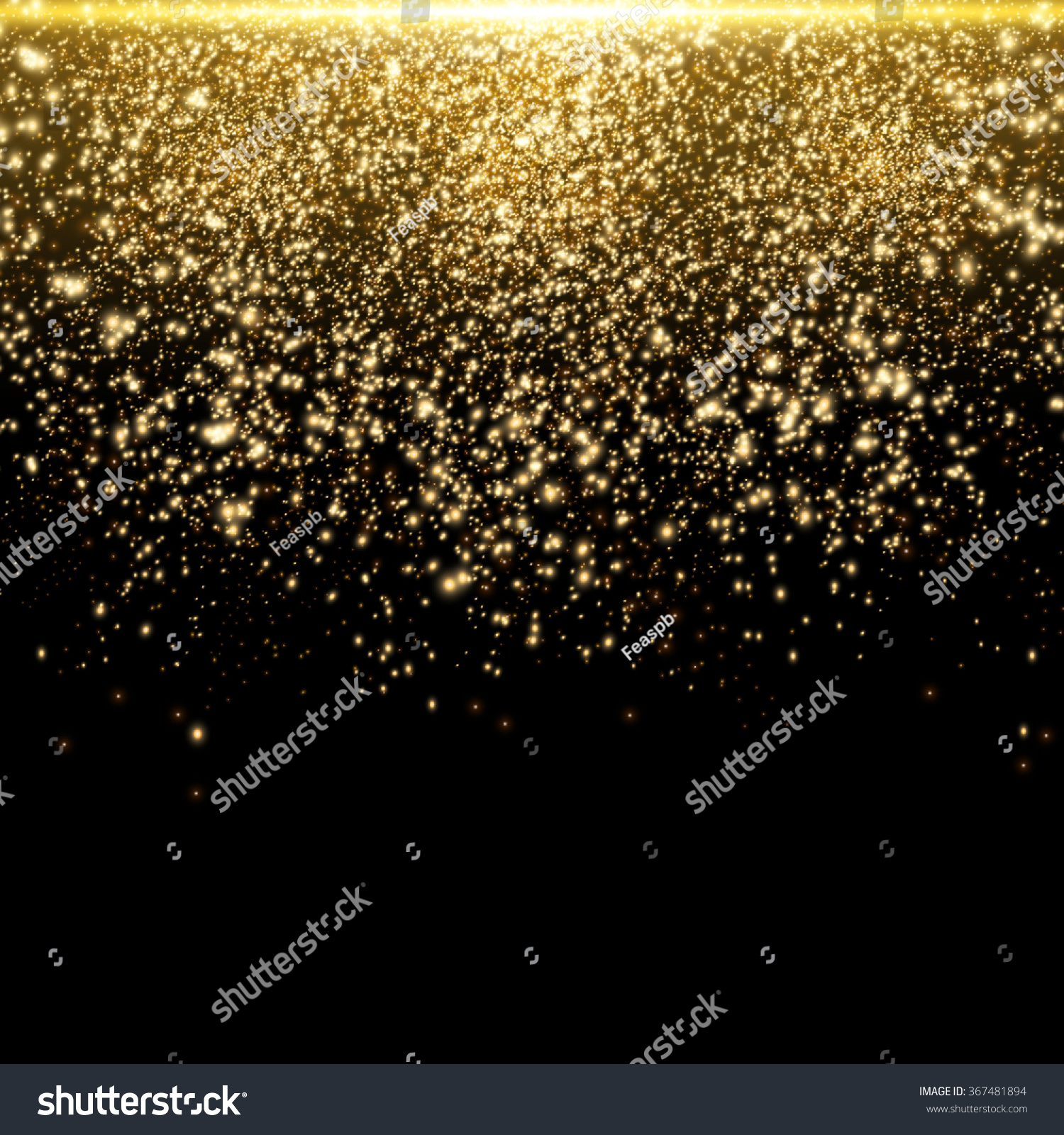 Gold Glitter Dust Texture.Gold Particles. Luxury - Royalty Free Stock ...