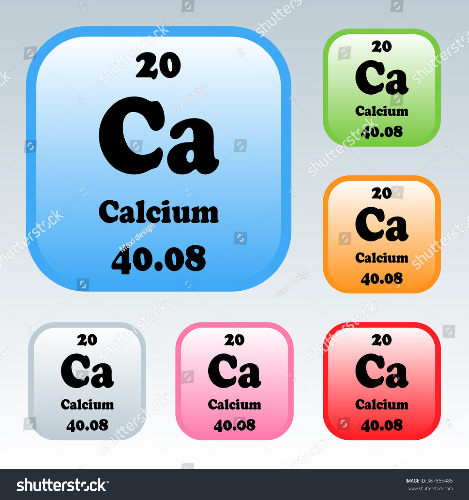 The Periodic Table Of The Elements Calcium Royalty Free Stock Vector 367665485 3422