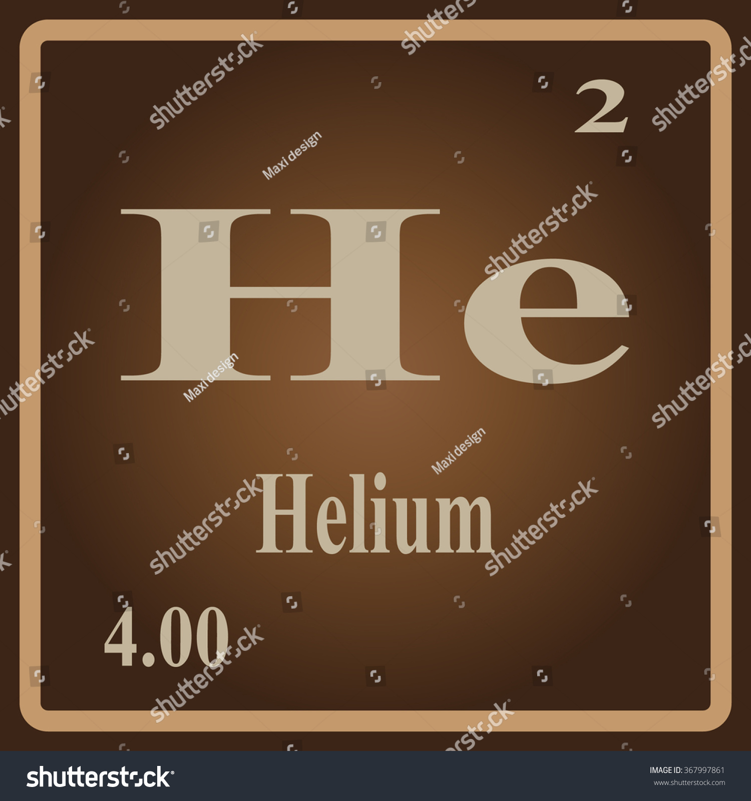 The Periodic Table of the Elements Helium - Royalty Free Stock Vector ...