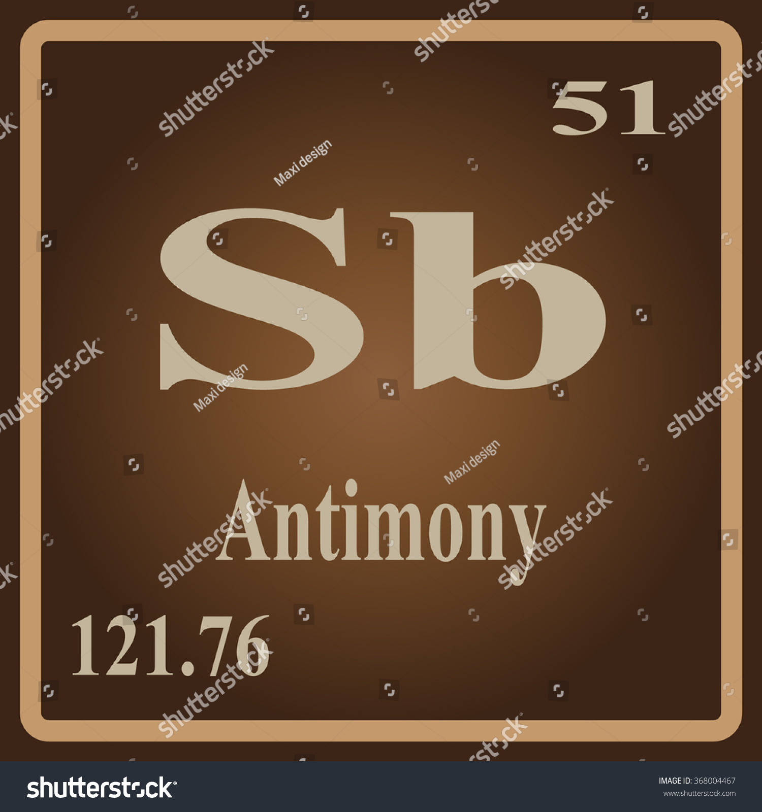 The Periodic Table Of The Elements Antimony Royalty Free Stock Vector 368004467 8960