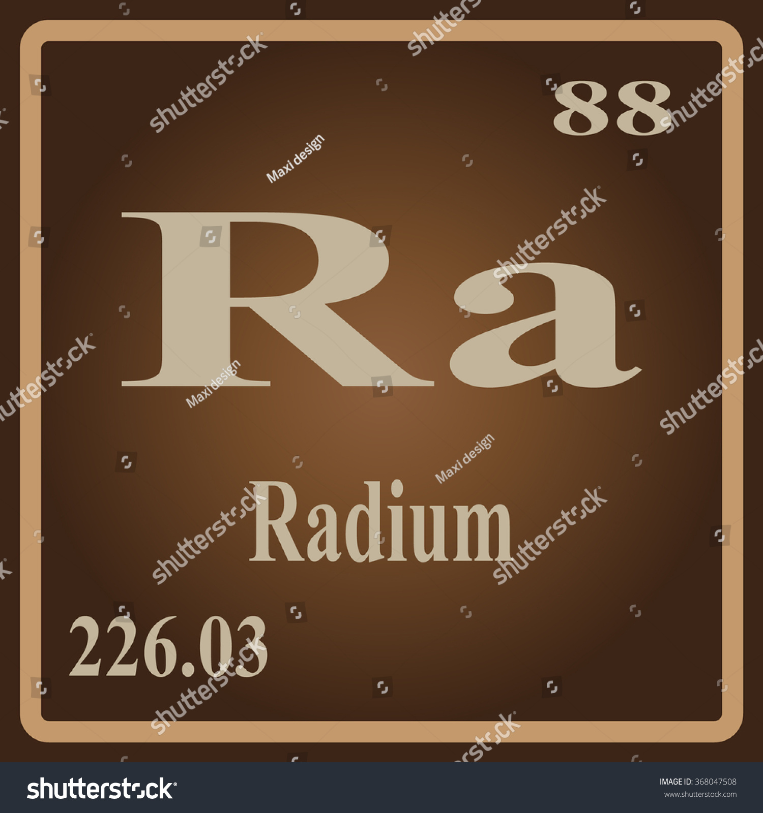 The Periodic Table of the Elements Radium - Royalty Free Stock Vector ...